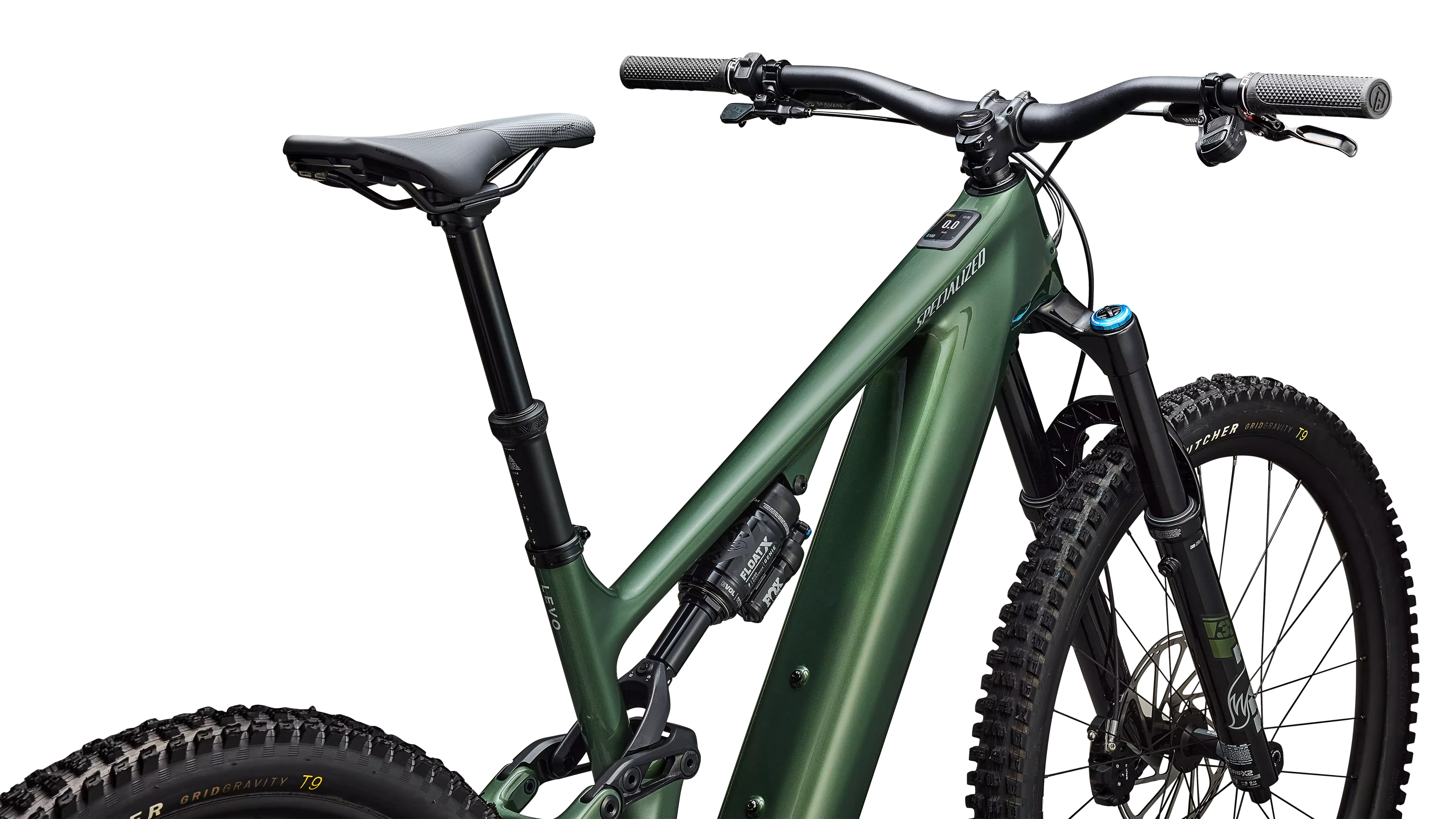 Turbo Levo 4 Expert Carbon Mountain E-Bike - Green - Image 5