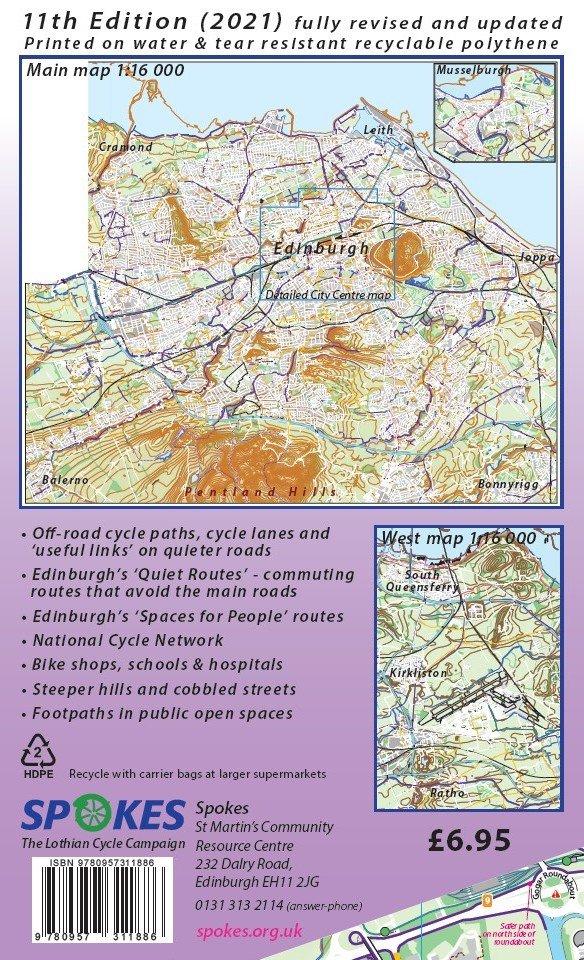 Edinburgh Cycle Map - 11th Edition, 2021 - Image 2
