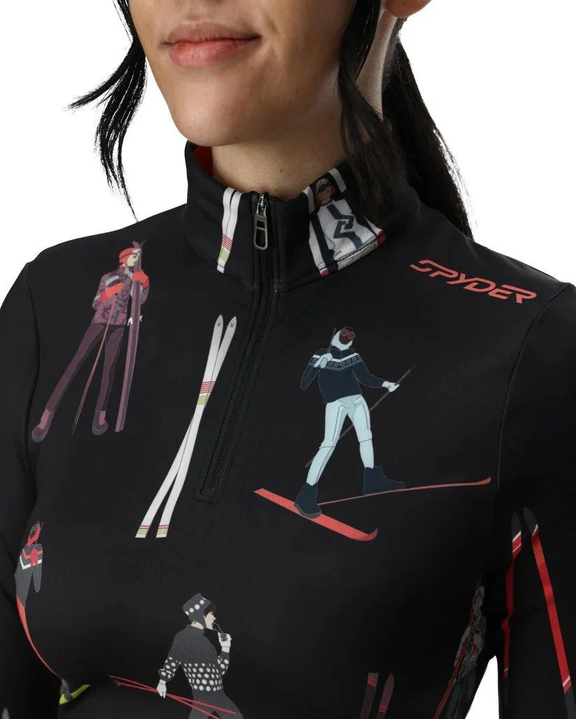 Women's Vivid Half Zip - Black - Image 2