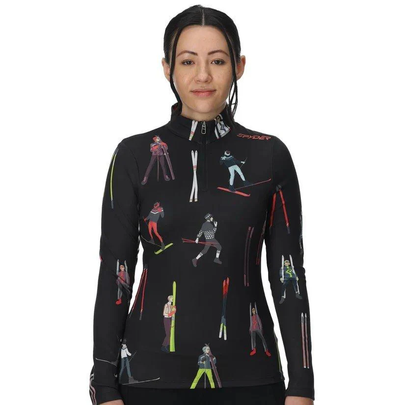 Women's Vivid Half Zip - Black - Image 3