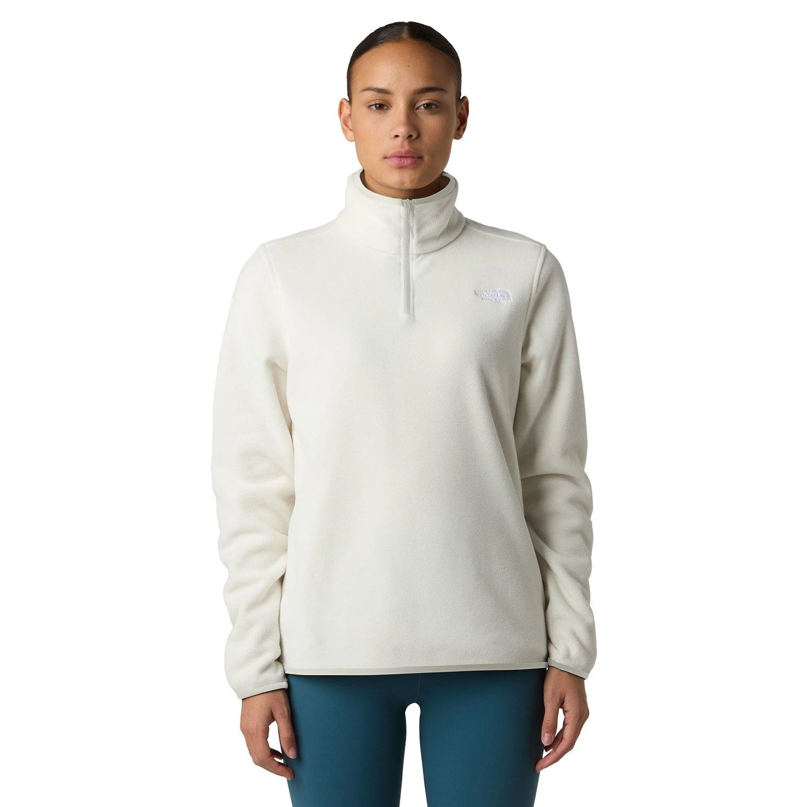 Women's 100 Glacier 1/4 Zip Fleece - White - Image 3