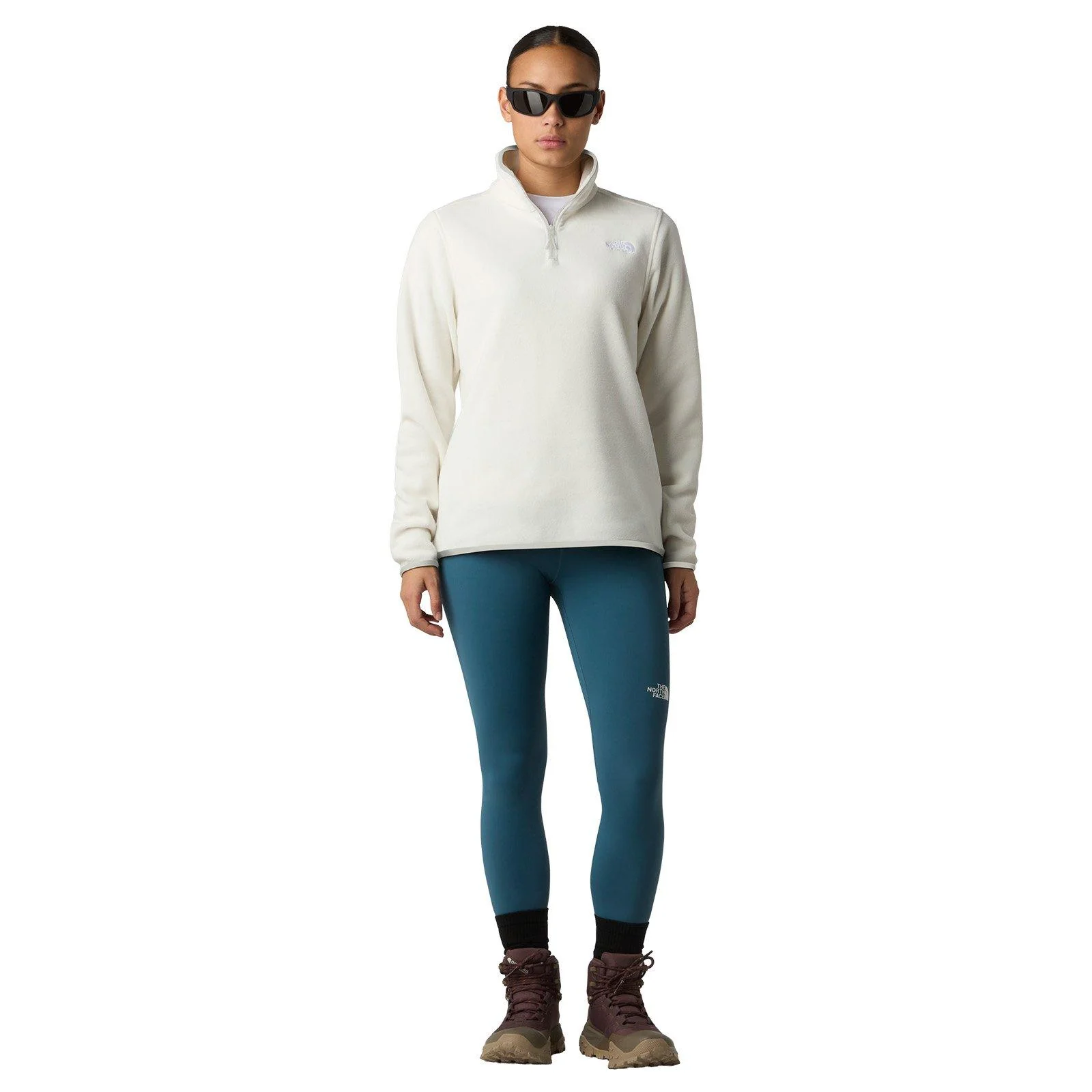Women's 100 Glacier 1/4 Zip Fleece - White - Image 5