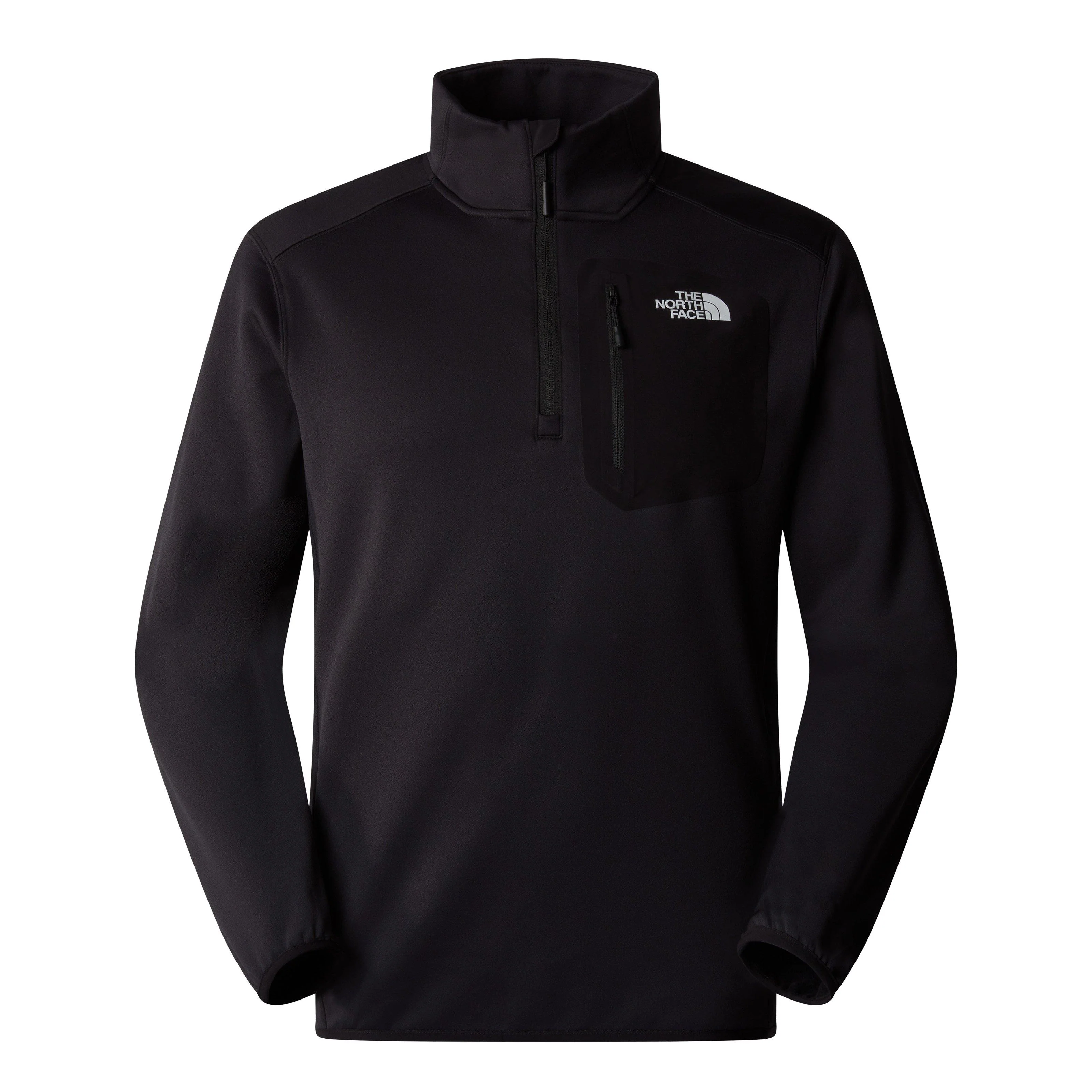 Men's Crest 1/4 Zip Fleece - Black