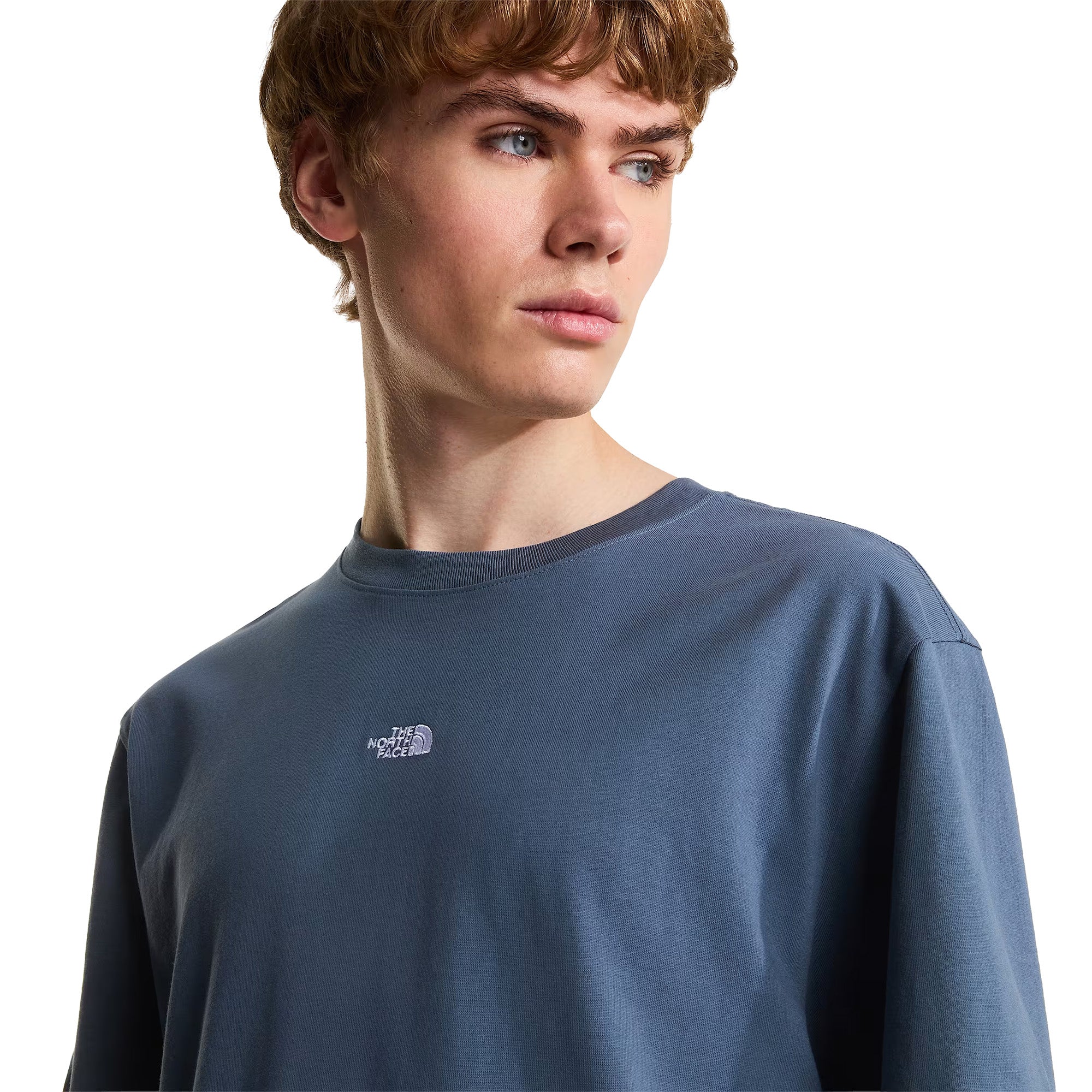 Men's Essential Centre Logo Relaxed T-Shirt - Grey - Image 6