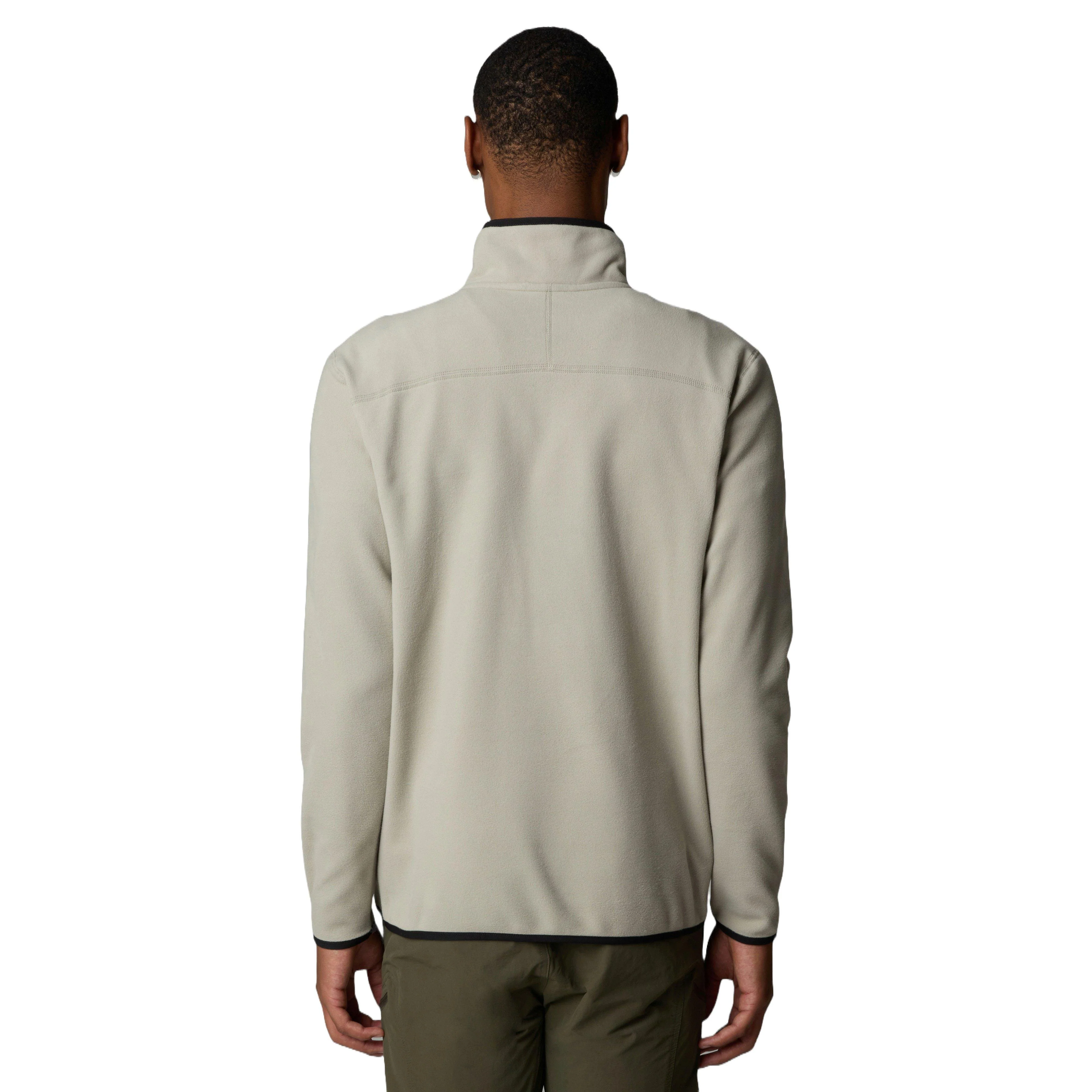 Men's Glacier Embossed Logo 1/4 Zip Fleece - Grey - Image 4