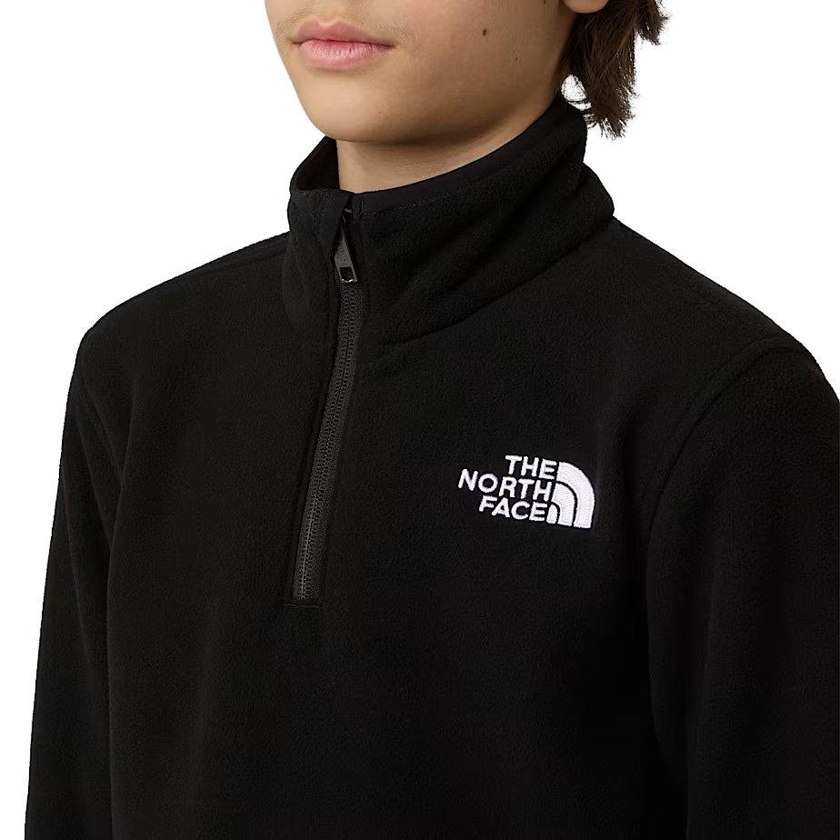 Kids' Glacier 1/4 Zip Fleece - Black - Image 5