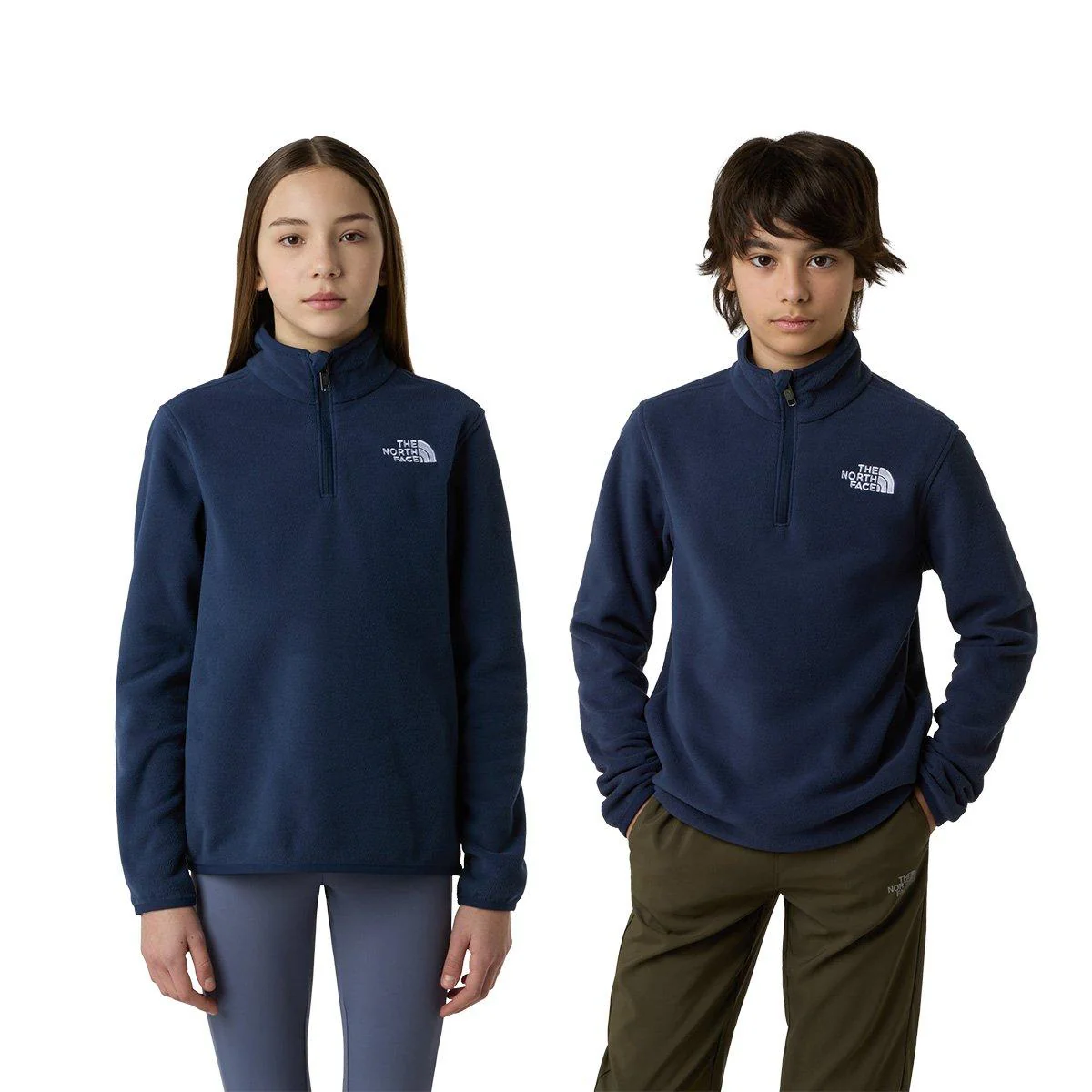 Kids' Glacier 1/4 Zip Fleece - Navy - Image 3