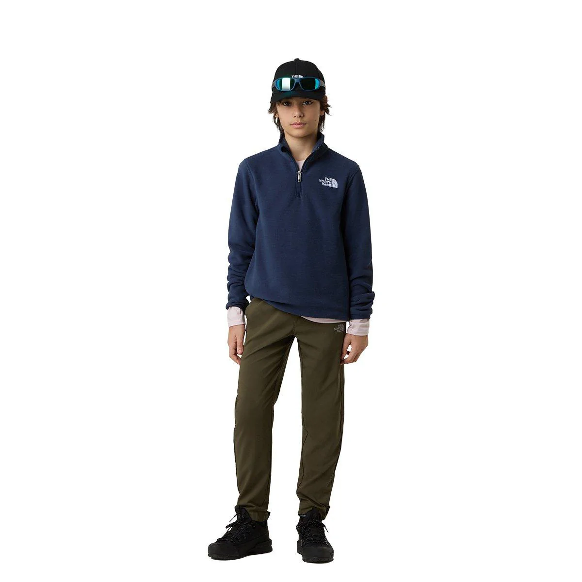 Kids' Glacier 1/4 Zip Fleece - Navy - Image 6