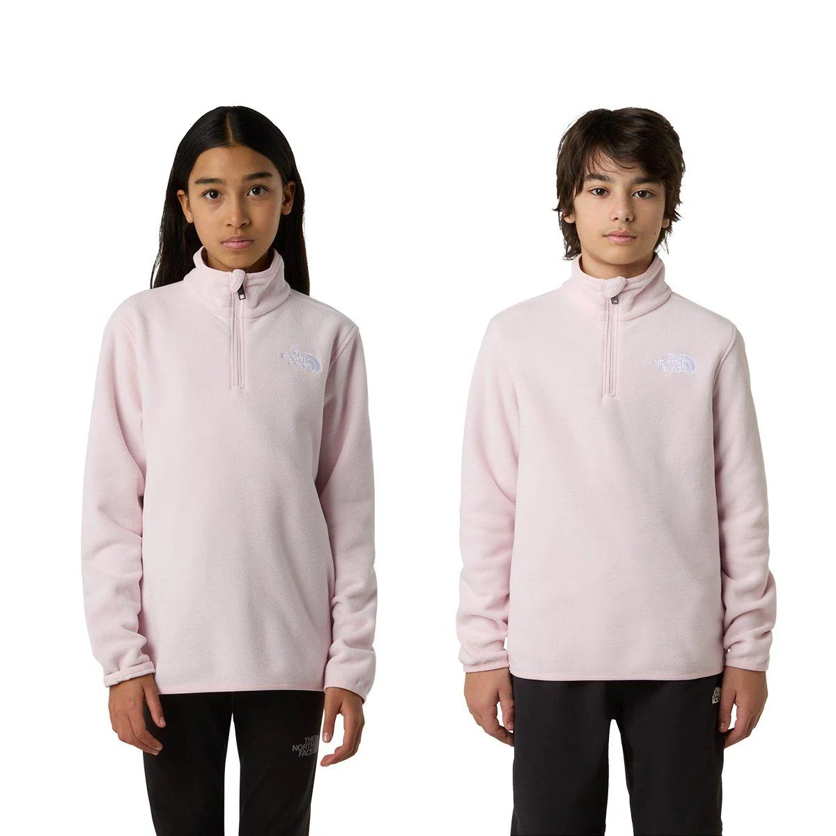 Kids' Glacier 1/4 Zip Fleece - Pink - Image 3
