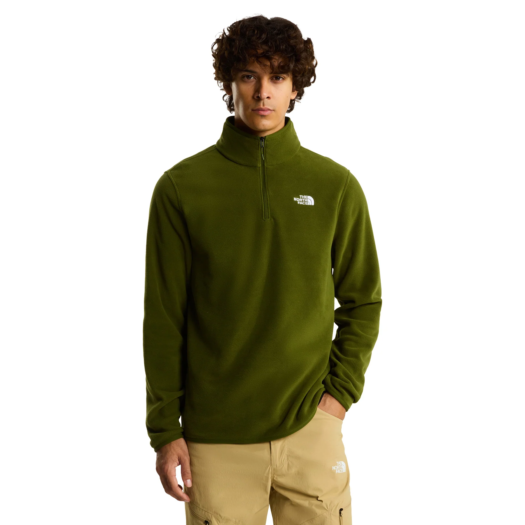 Men's Glacier 1/4 Zip Fleece - Green - Image 3