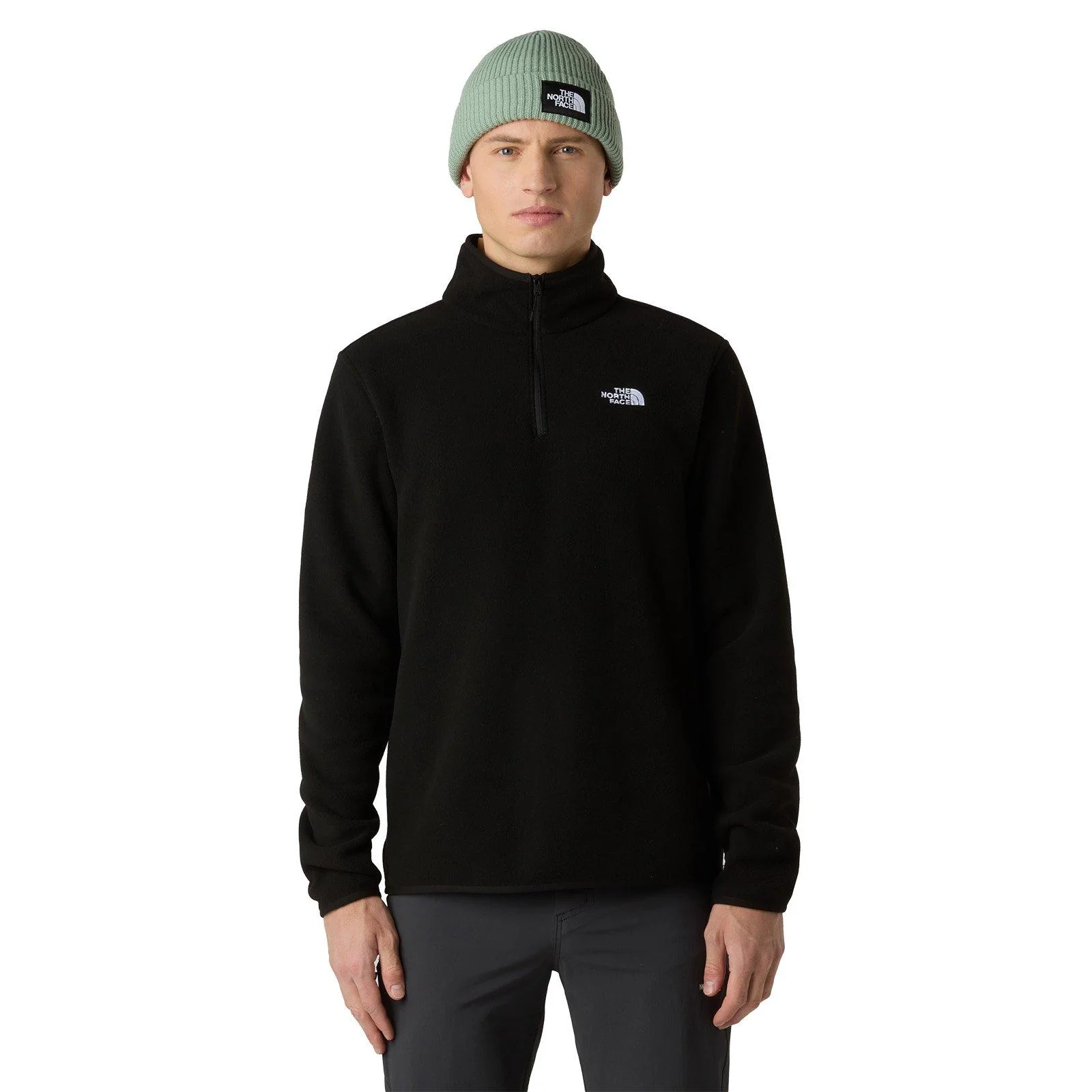Men's Glacier 1/4 Zip Fleece - Black - Image 3