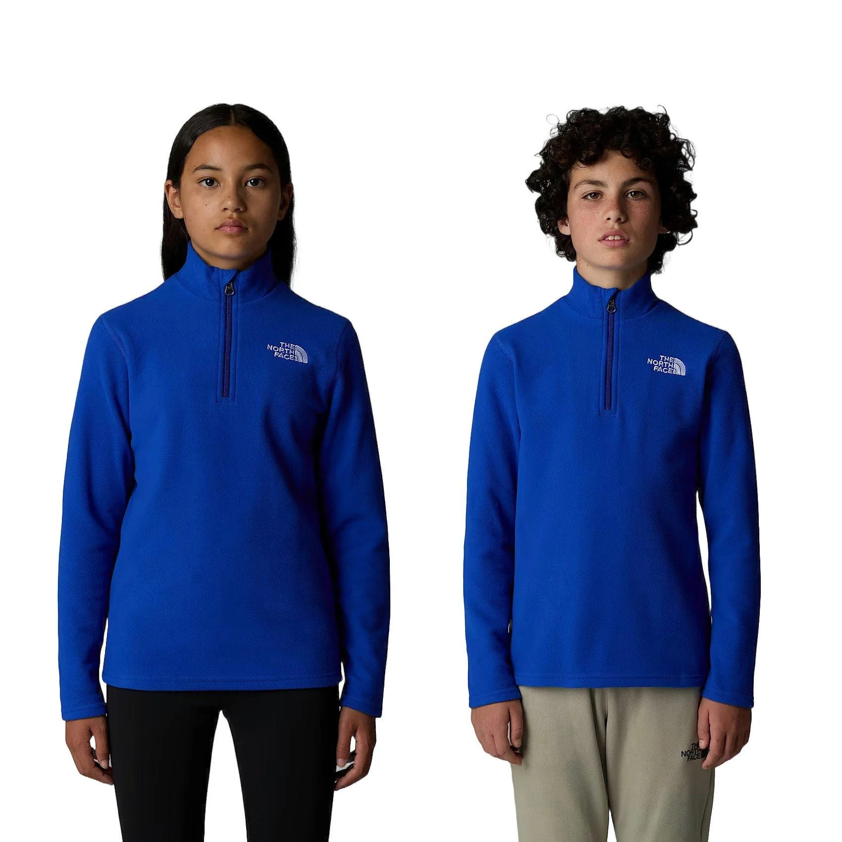 Kids' Glacier 1/4 Zip Fleece - Blue - Image 3