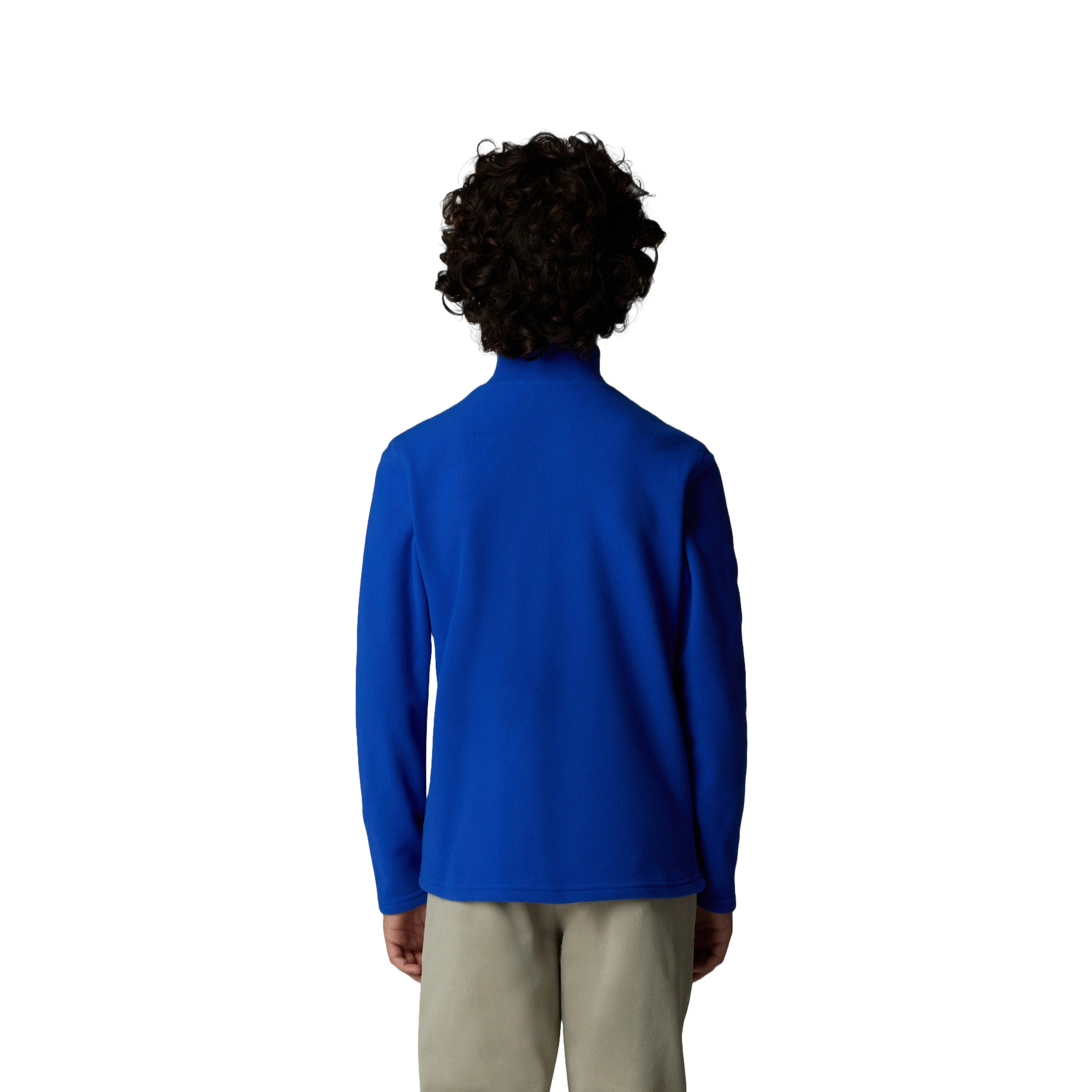 Kids' Glacier 1/4 Zip Fleece - Blue - Image 4
