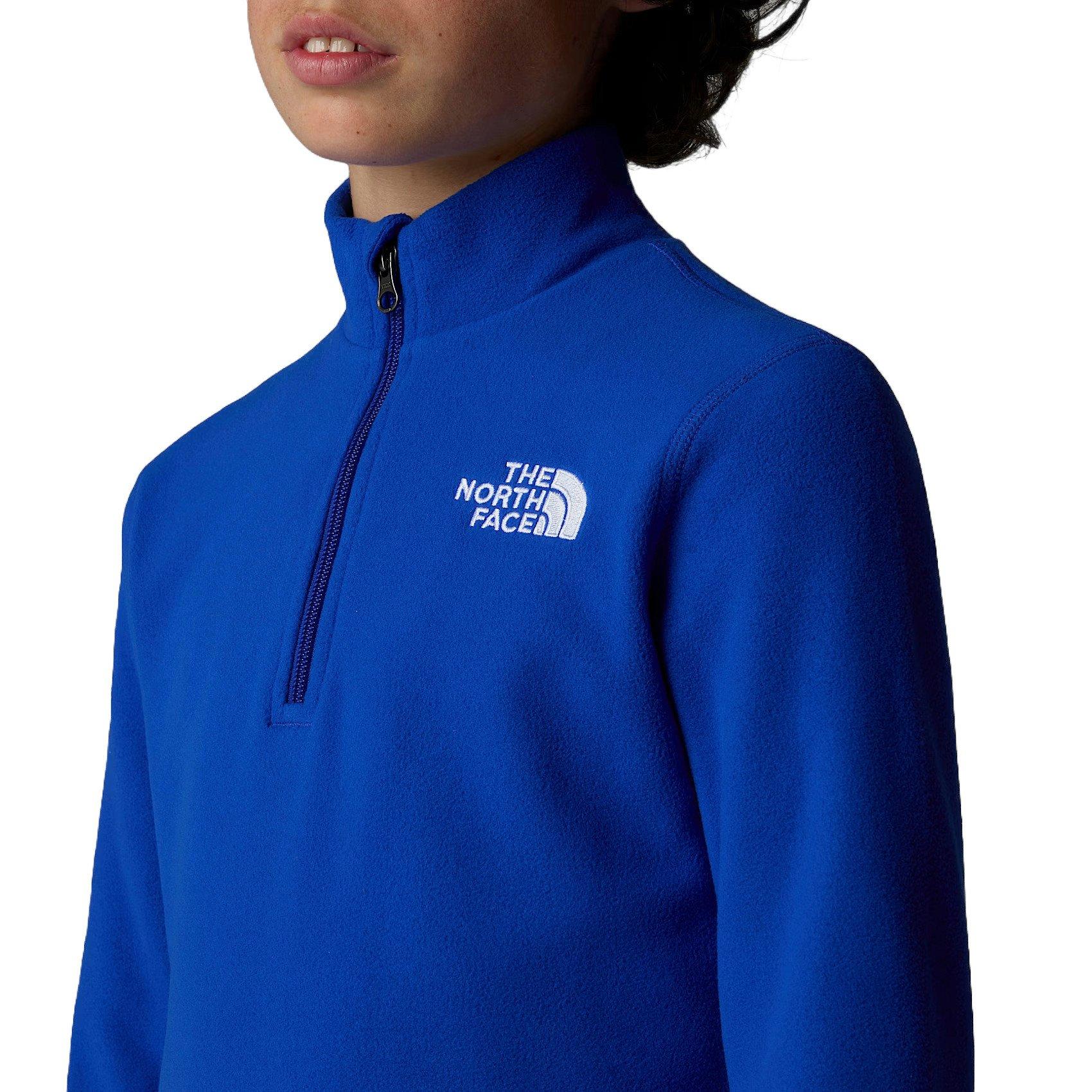 Kids' Glacier 1/4 Zip Fleece - Blue - Image 5