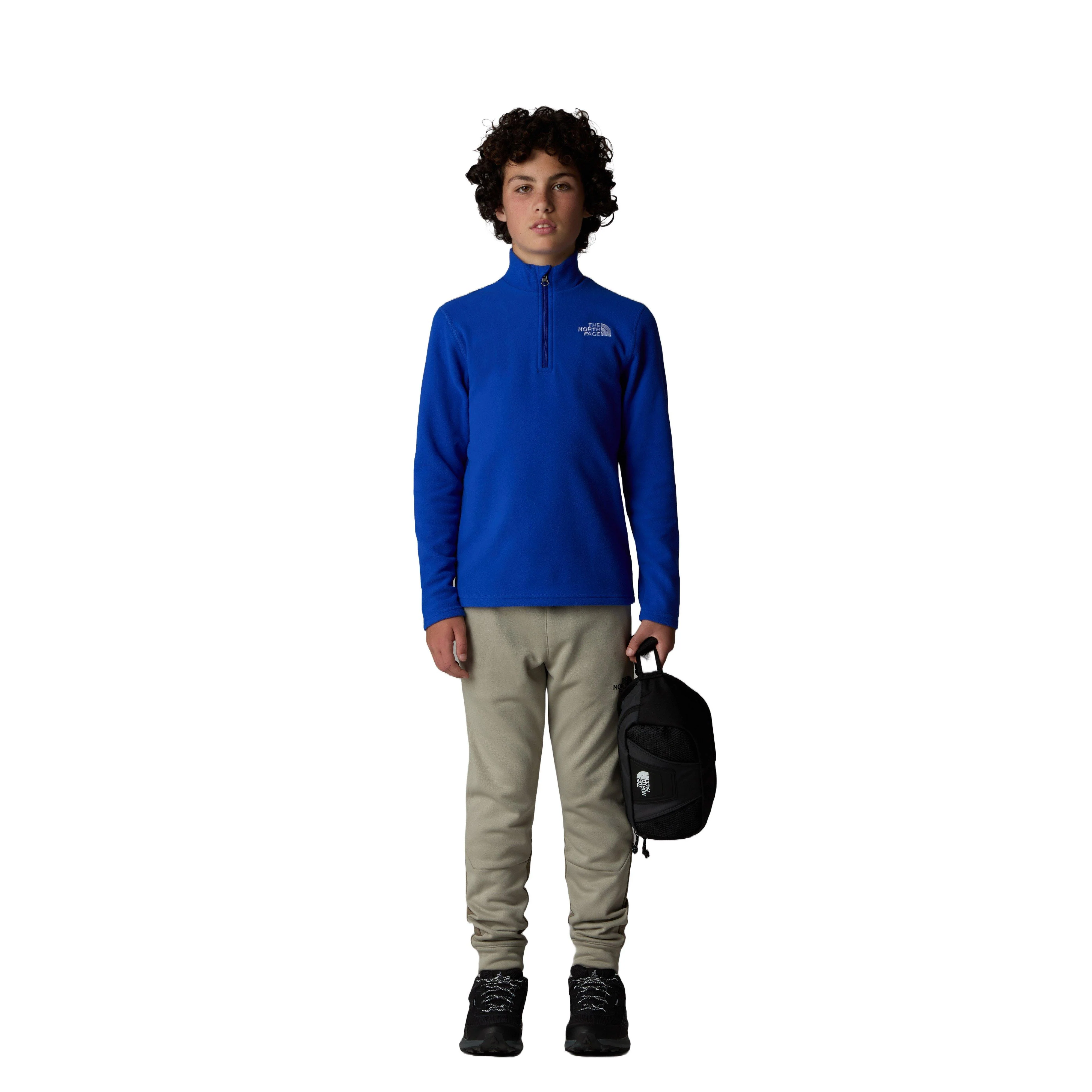 Kids' Glacier 1/4 Zip Fleece - Blue - Image 6