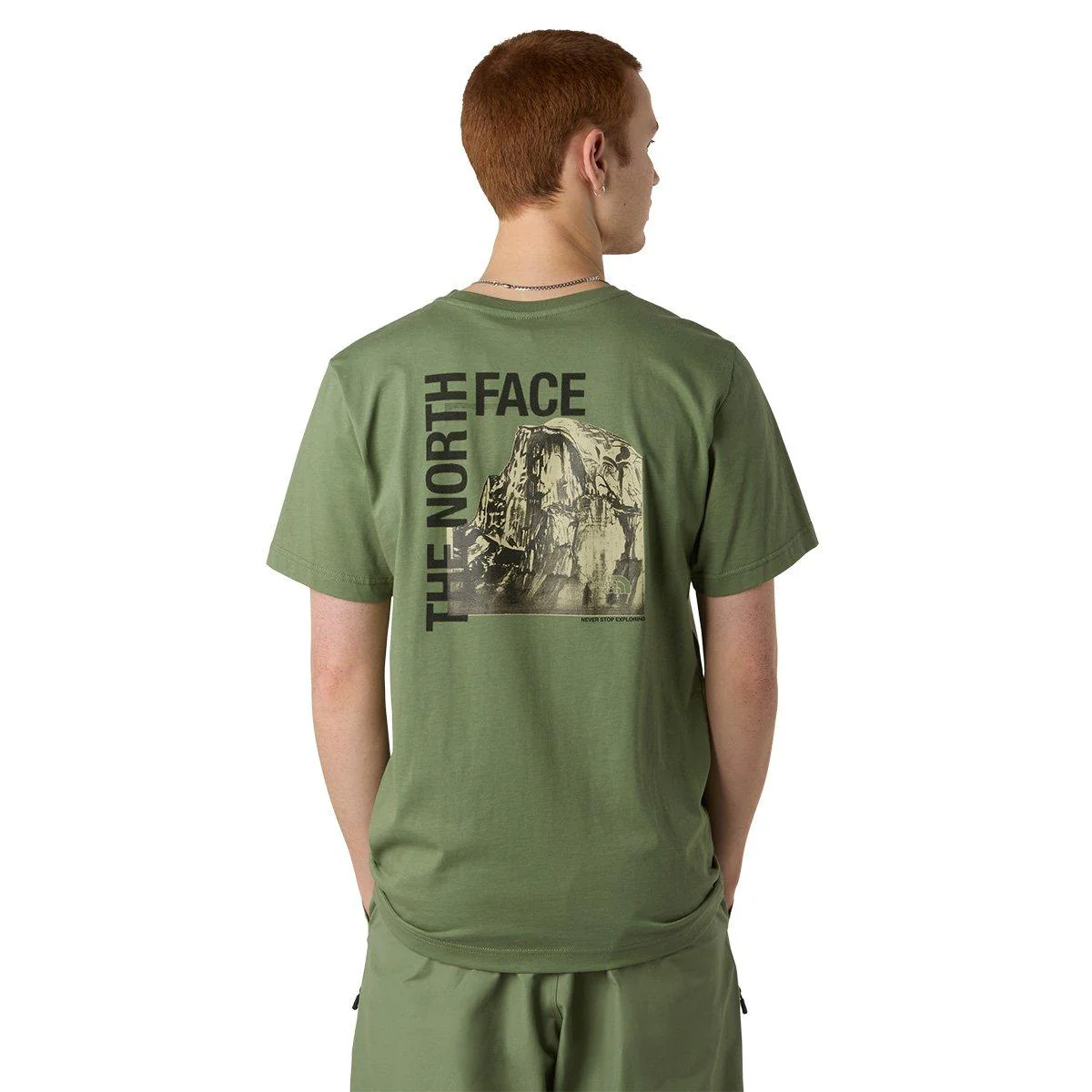Men's Half Dome Photo T-Shirt - Green - Image 4