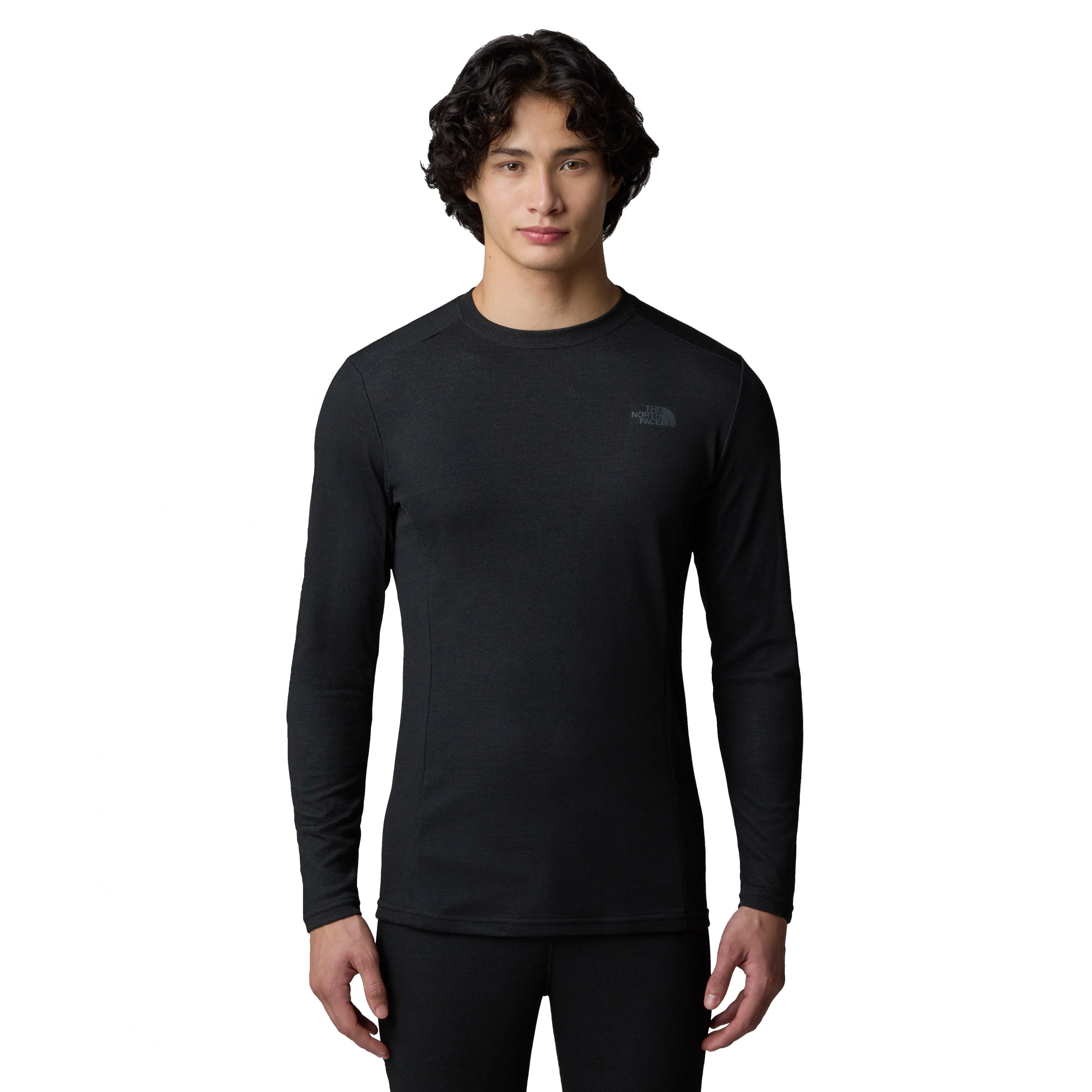 Men's Easy Long Sleeve Crew - Black - Image 3