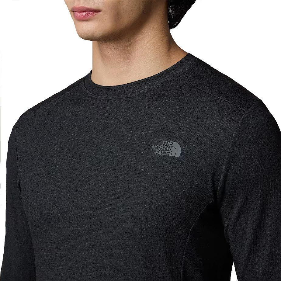 Men's Easy Long Sleeve Crew - Black - Image 5