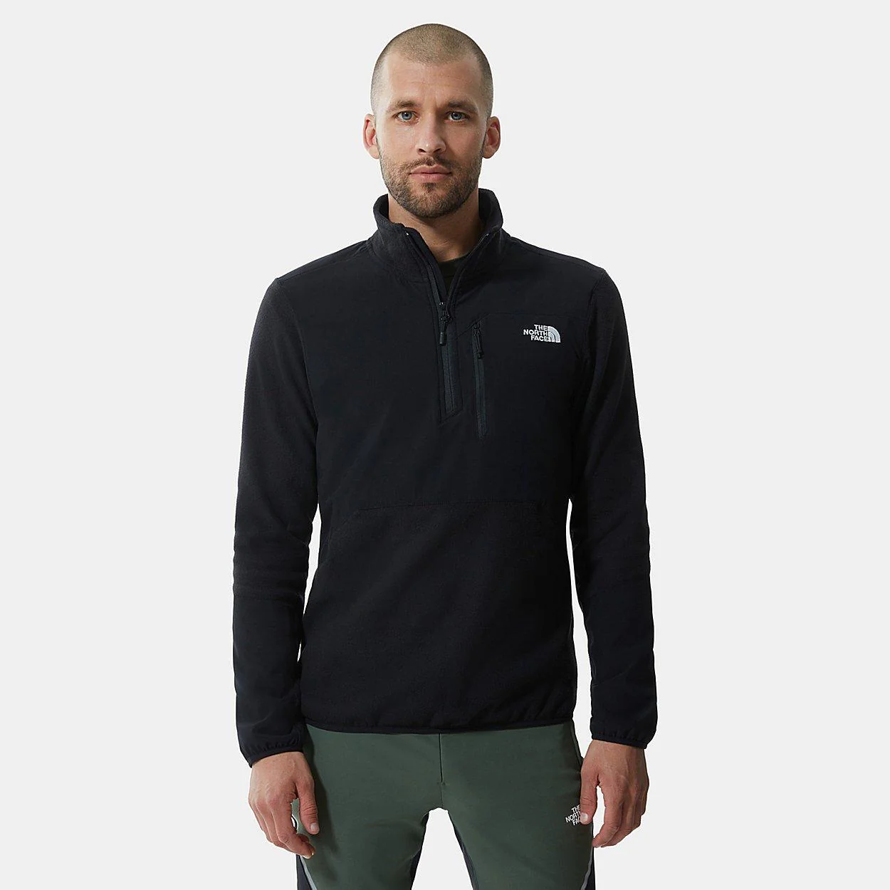 Men's Glacier Pro Quarter-Zip Fleece - Black - Image 3