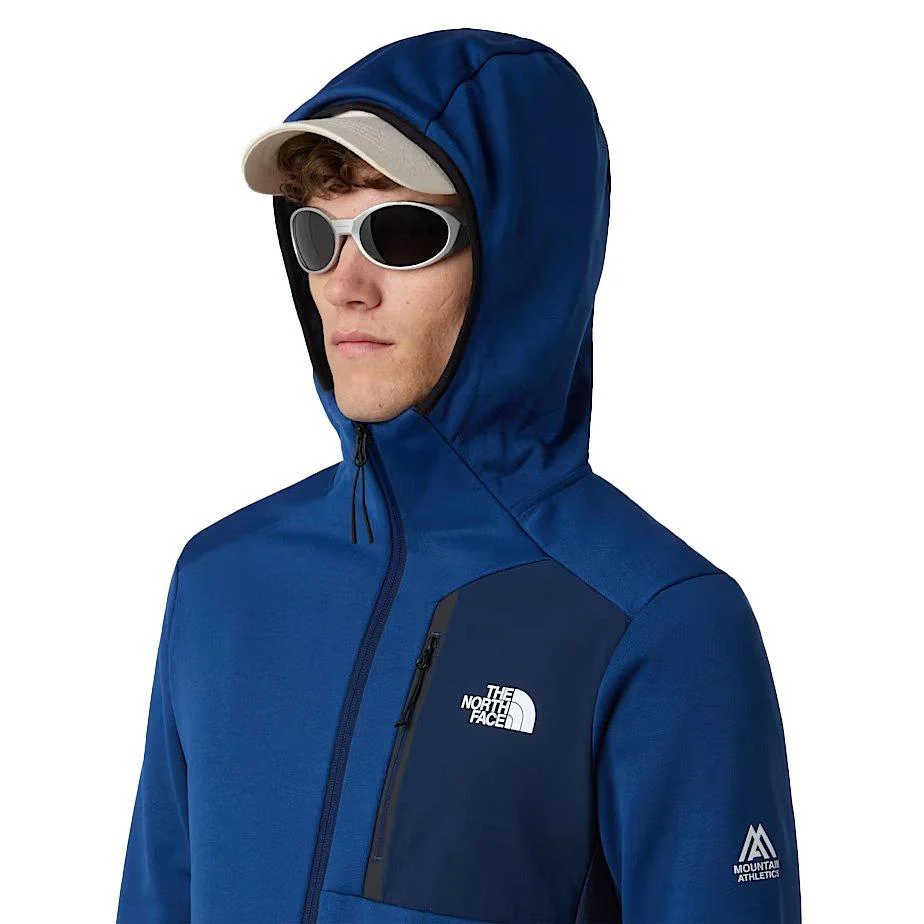 Men's Mountain Athletics Full Zip Hooded Fleece - Blue - Image 5