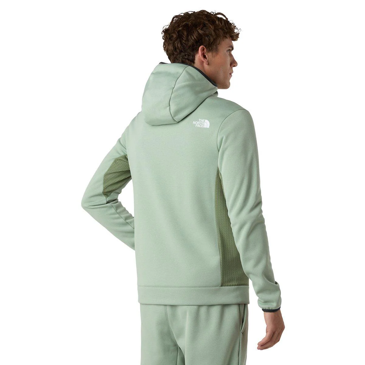 Men's Mountain Athletics Full Zip Hooded Fleece - Green - Image 4