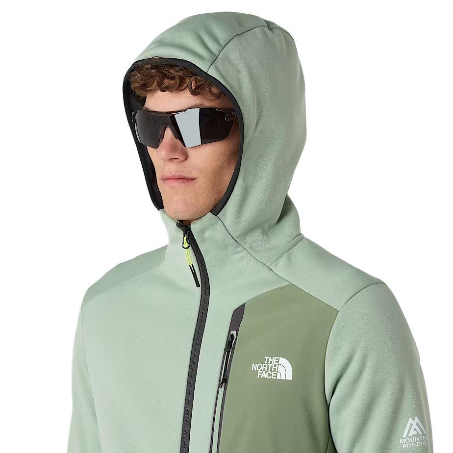 Men's Mountain Athletics Full Zip Hooded Fleece - Green - Image 5