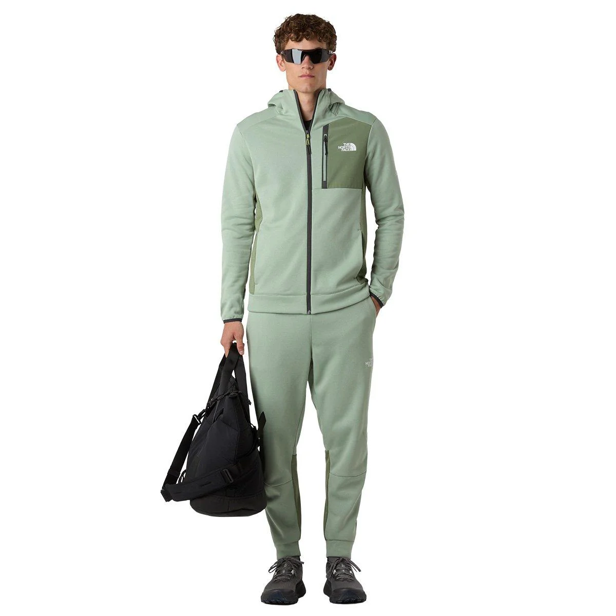 Men's Mountain Athletics Full Zip Hooded Fleece - Green - Image 8