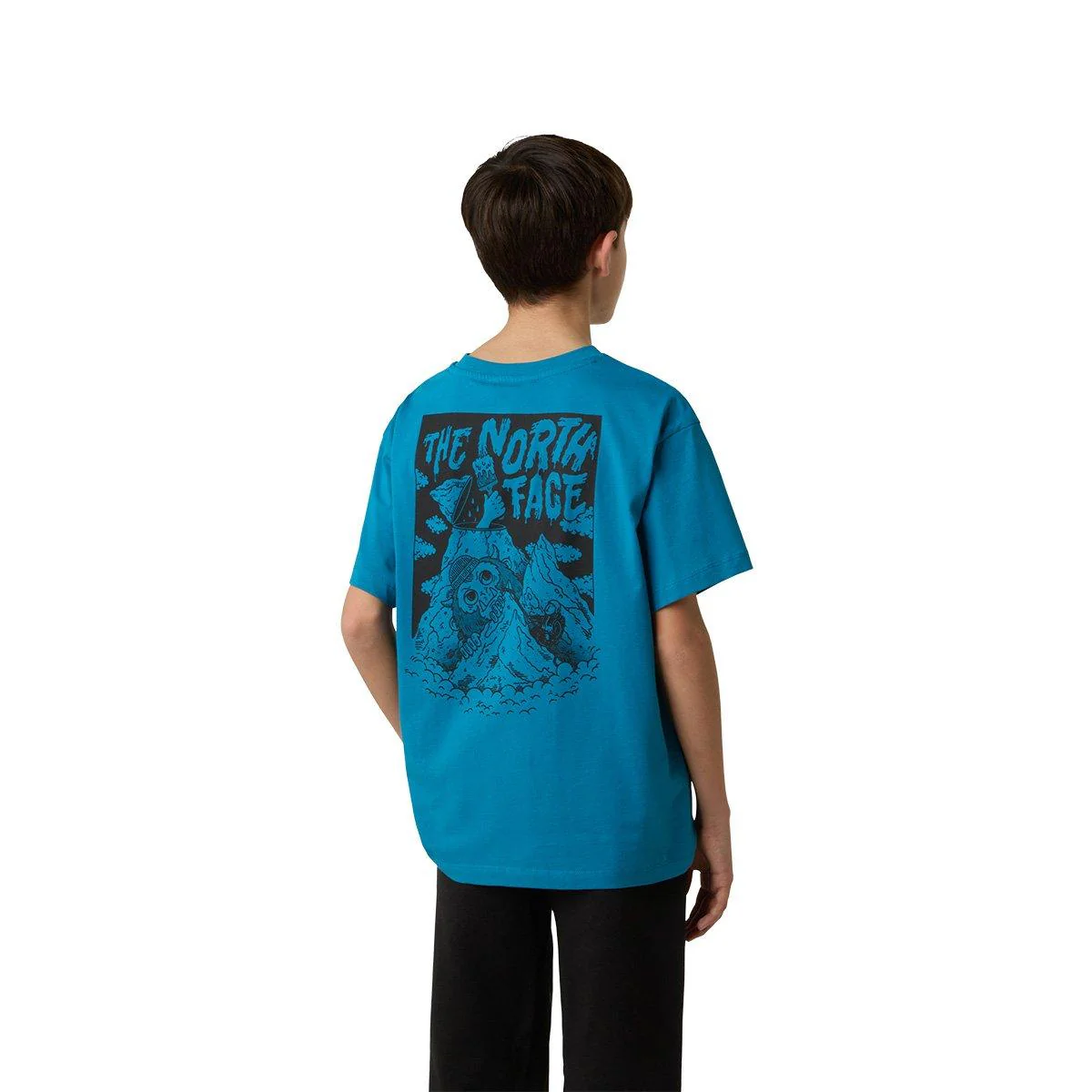 Kids' Sports Pocket Oversized T-Shirt - Blue - Image 4