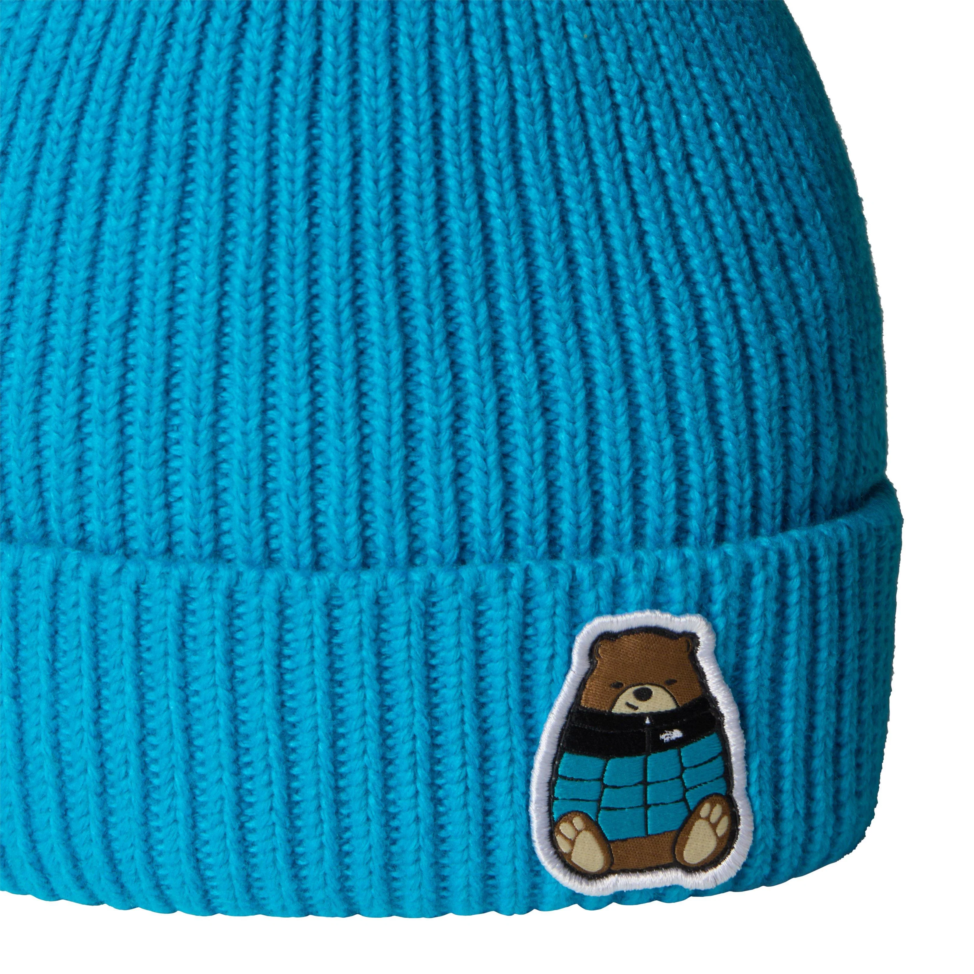 Kids' TNF Logo Box Cuffed Beanie - Blue - Image 2