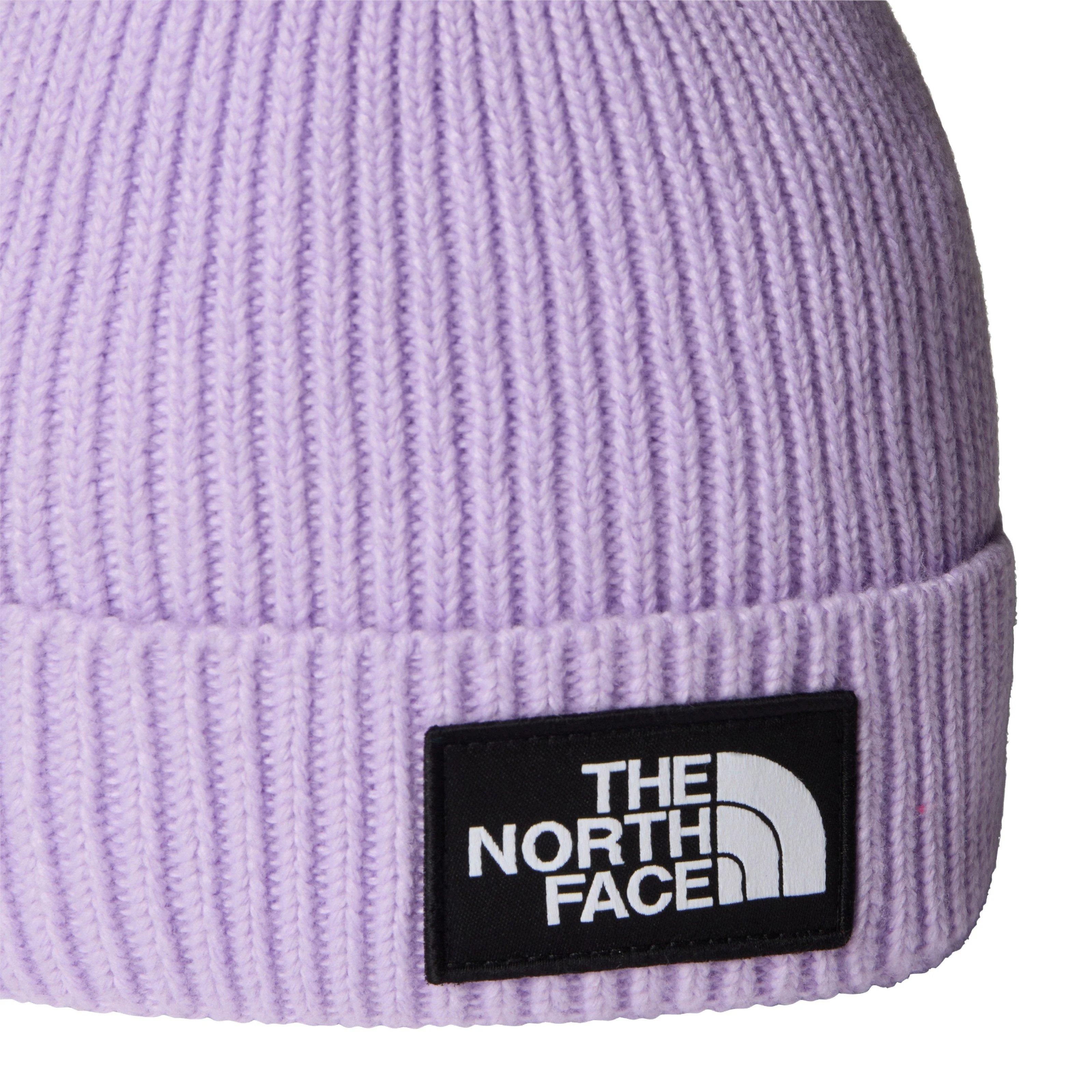 Kids' TNF Logo Box Cuffed Beanie - Purple - Image 2