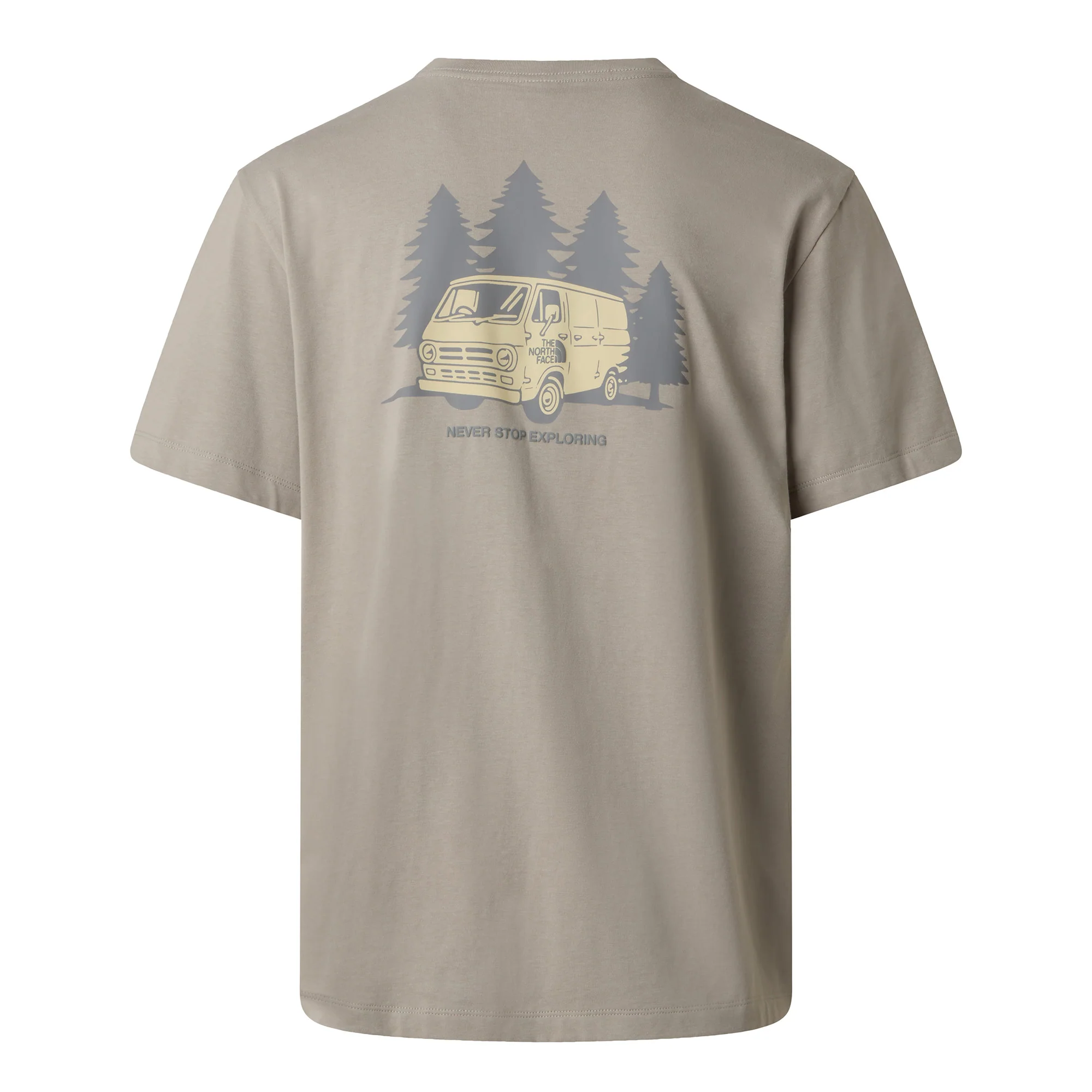 Men's Van Life Relaxed Graphic T-Shirt - Beige - Image 2
