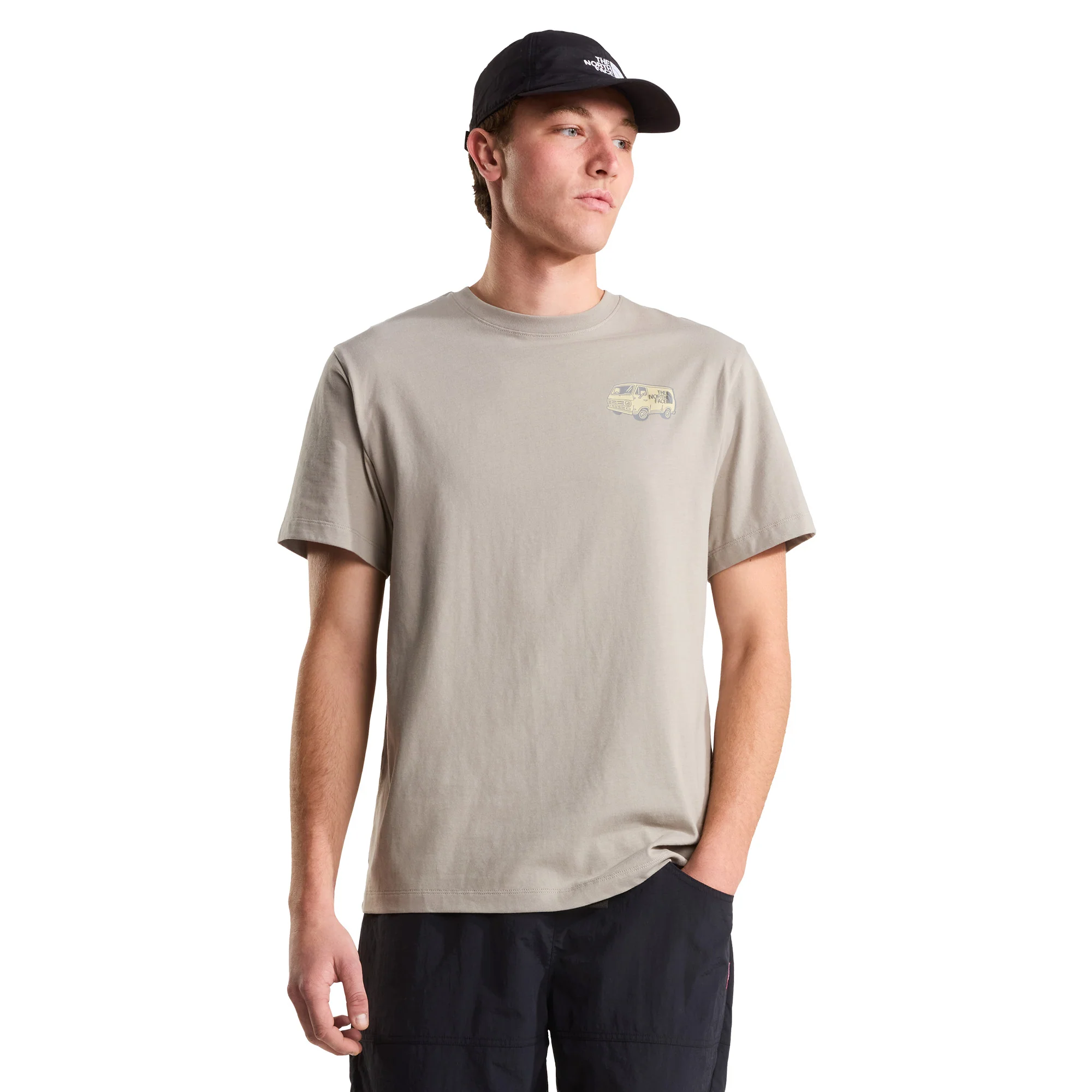 Men's Van Life Relaxed Graphic T-Shirt - Beige - Image 3