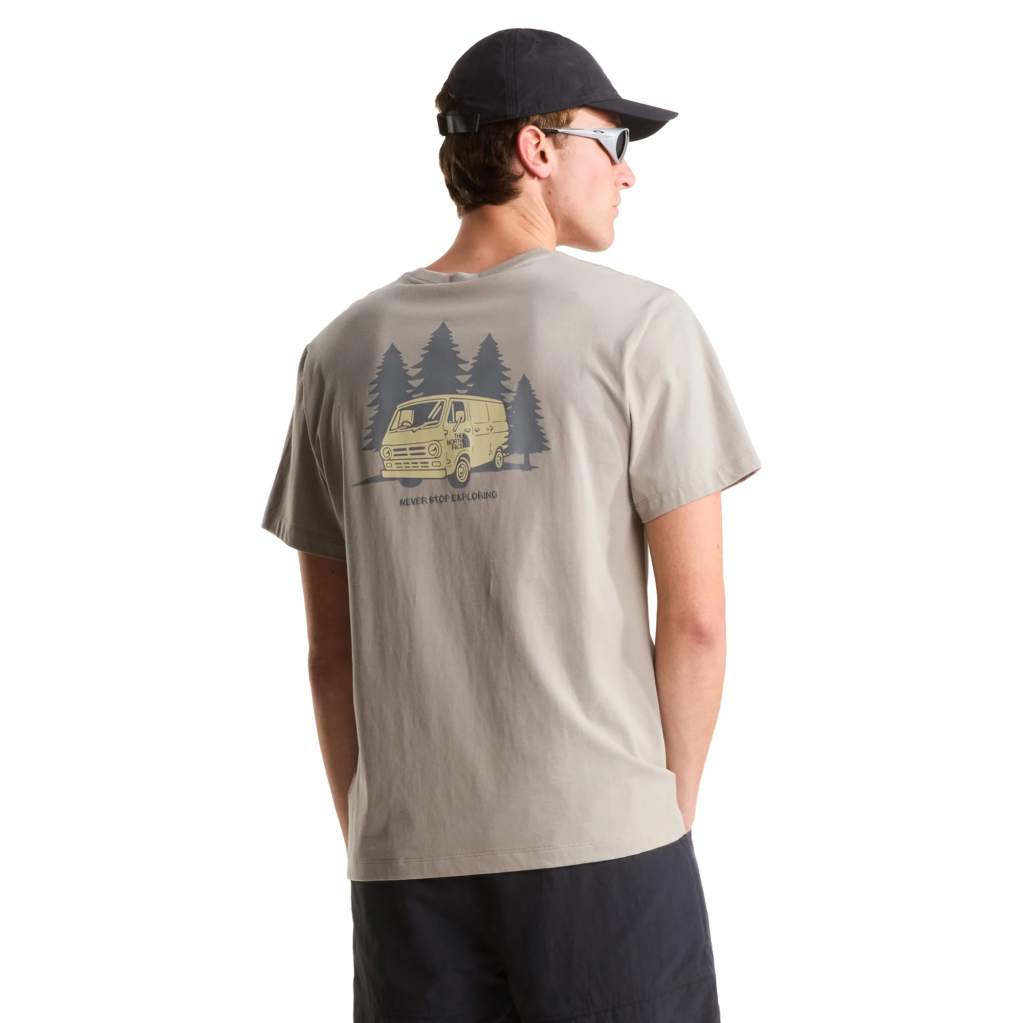 Men's Van Life Relaxed Graphic T-Shirt - Beige - Image 4