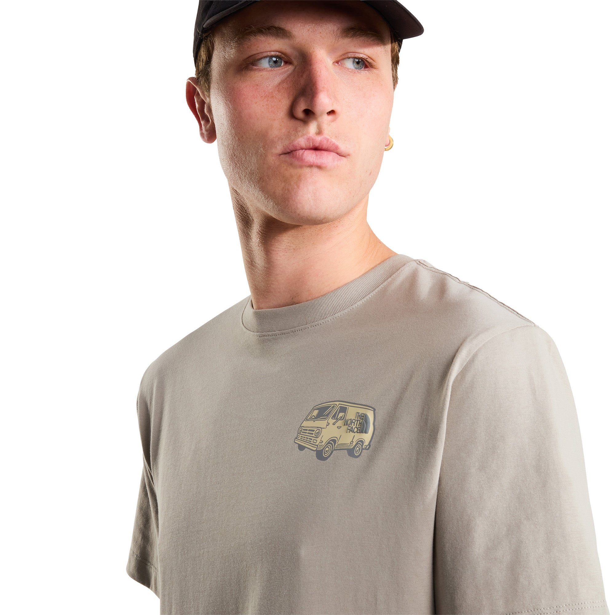 Men's Van Life Relaxed Graphic T-Shirt - Beige - Image 6