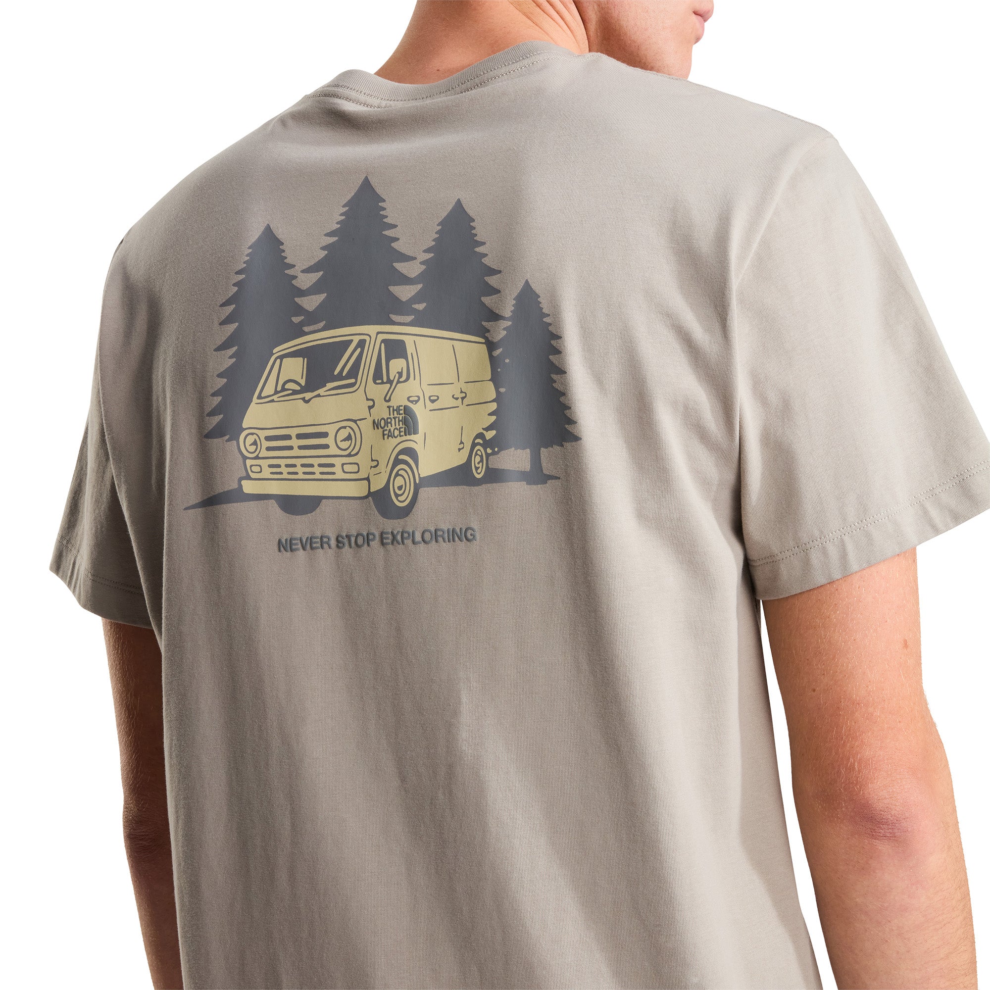 Men's Van Life Relaxed Graphic T-Shirt - Beige - Image 7