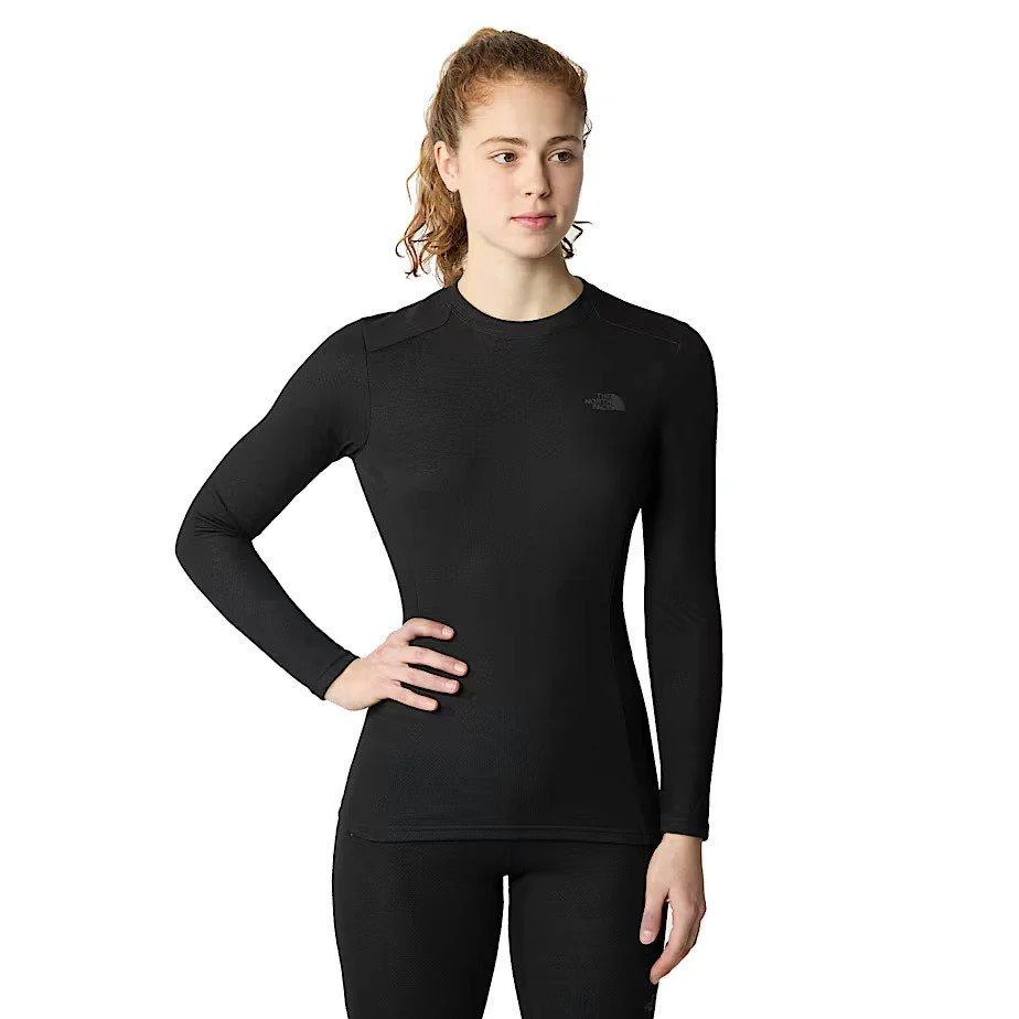 Women's Easy Long Sleeve Crew - Black - Image 3