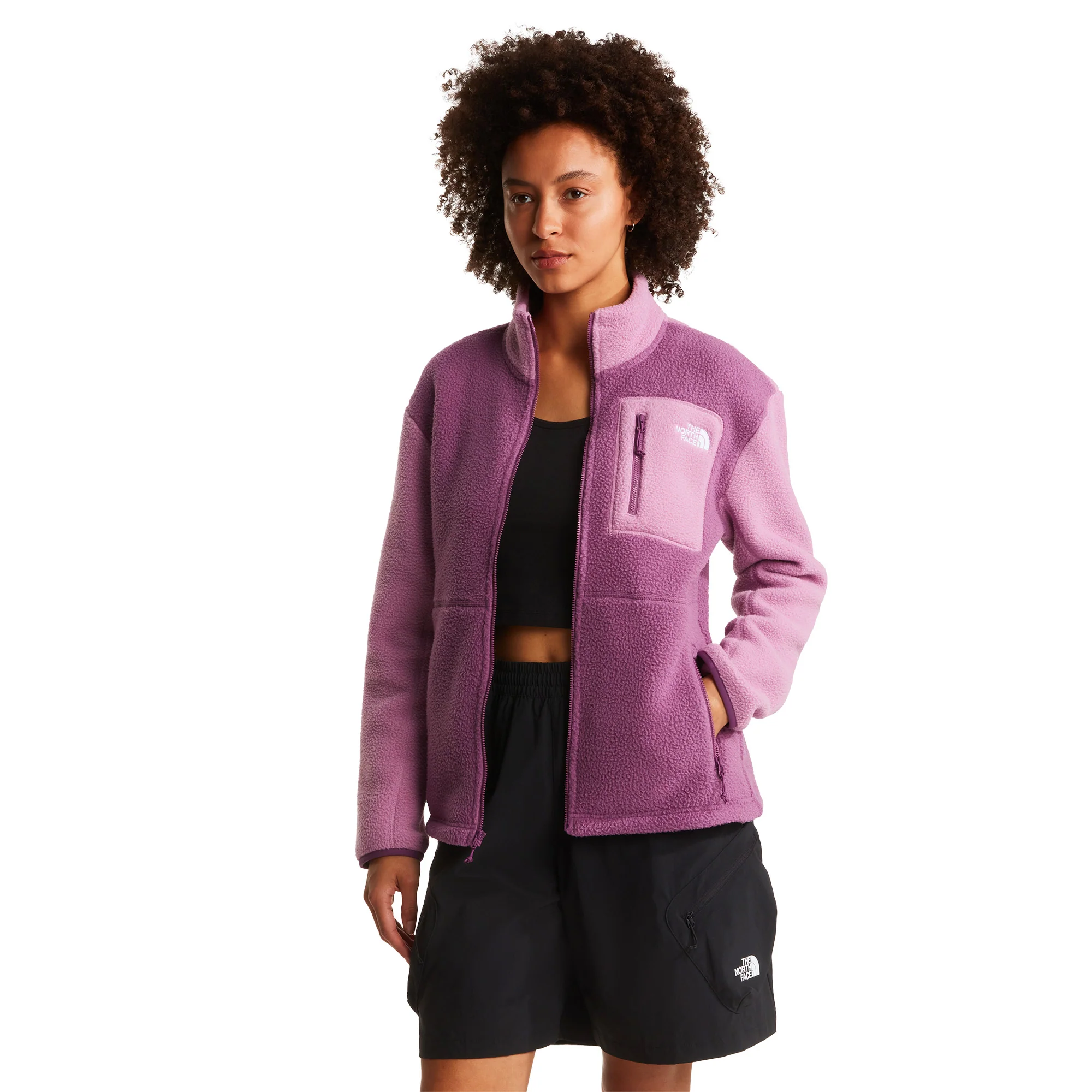 Women's Yumiori Full Zip Fleece Jacket - Pink - Image 5