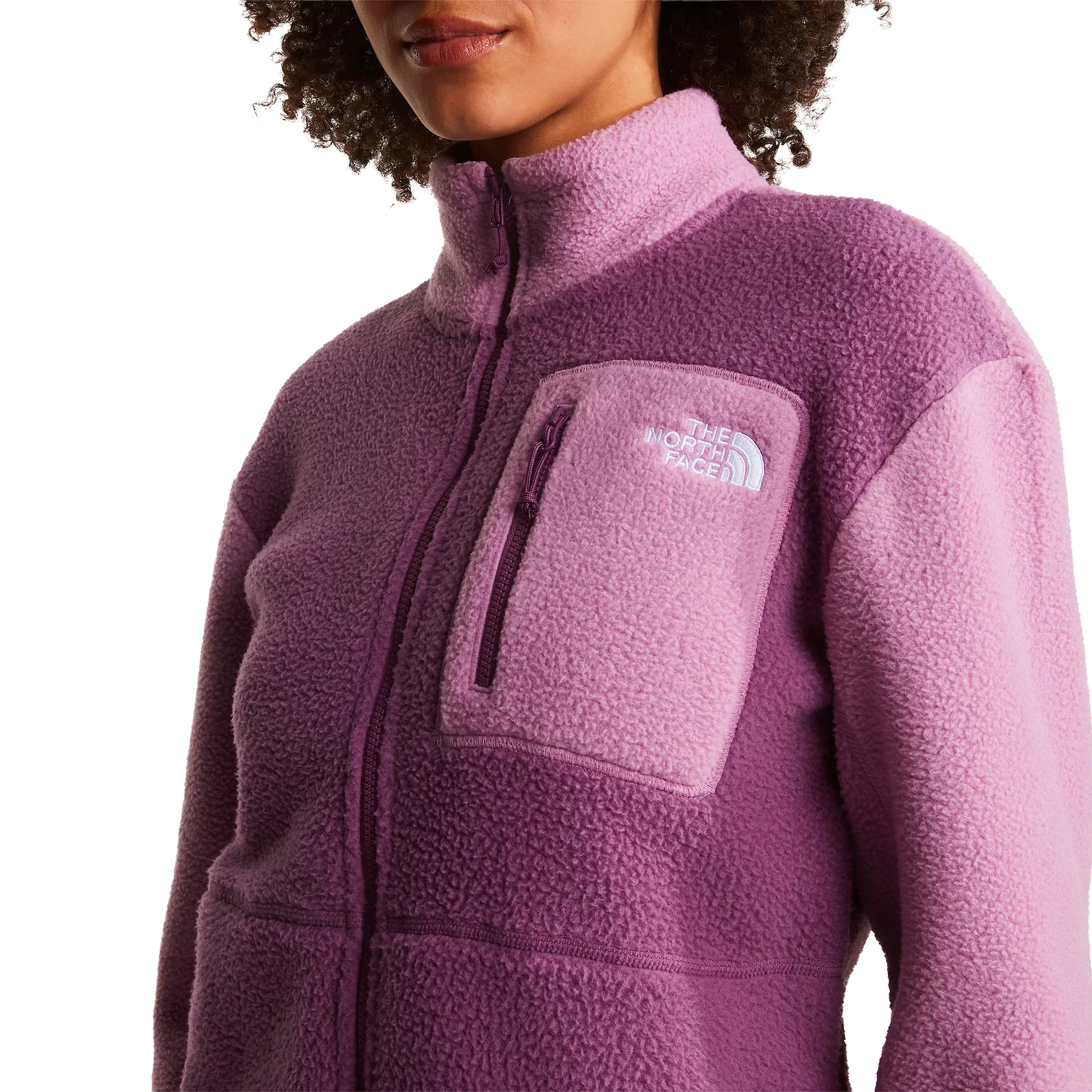 Women's Yumiori Full Zip Fleece Jacket - Pink - Image 6