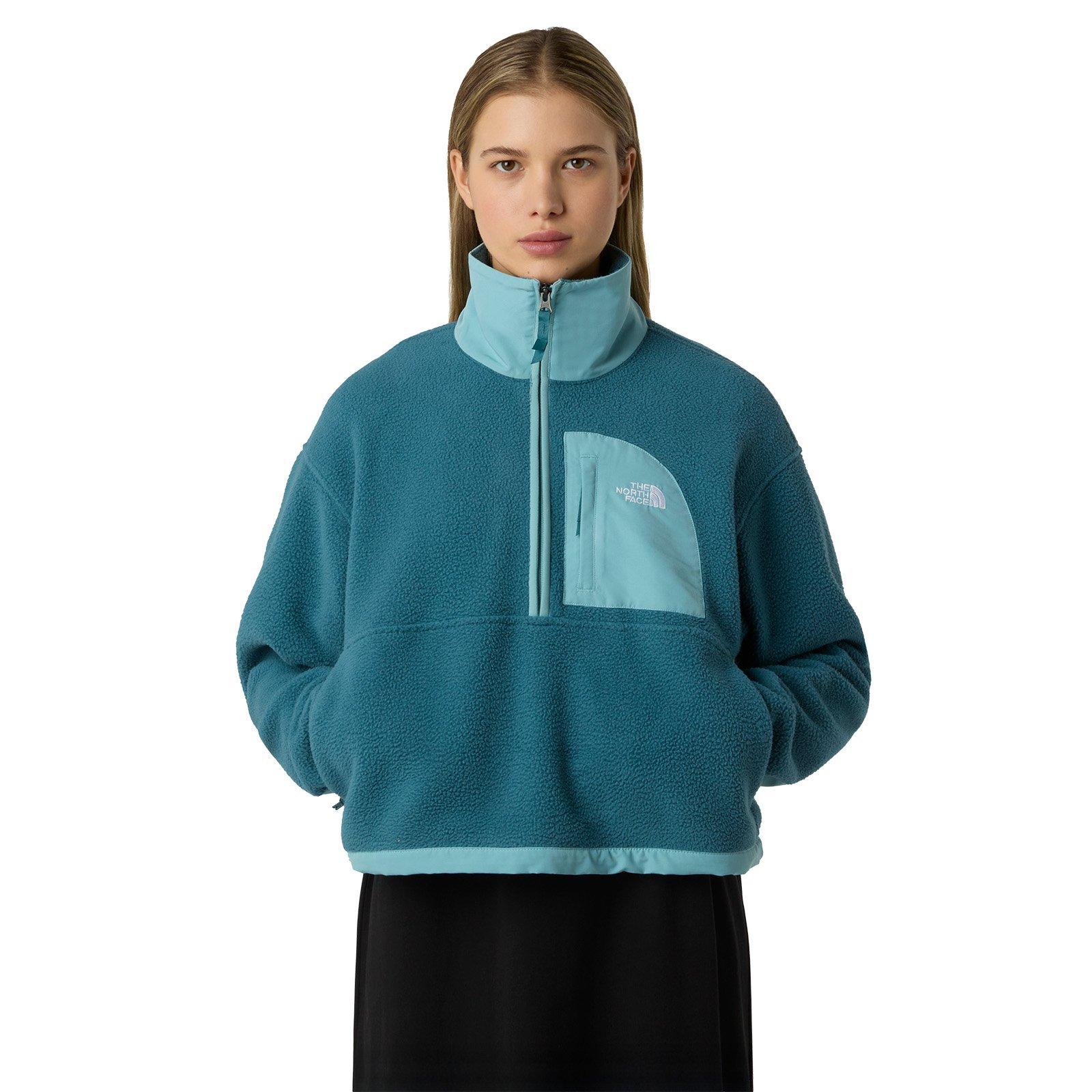Women's Yumiori Off Peak 1/2 Zip Fleece Jacket - Blue - Image 3