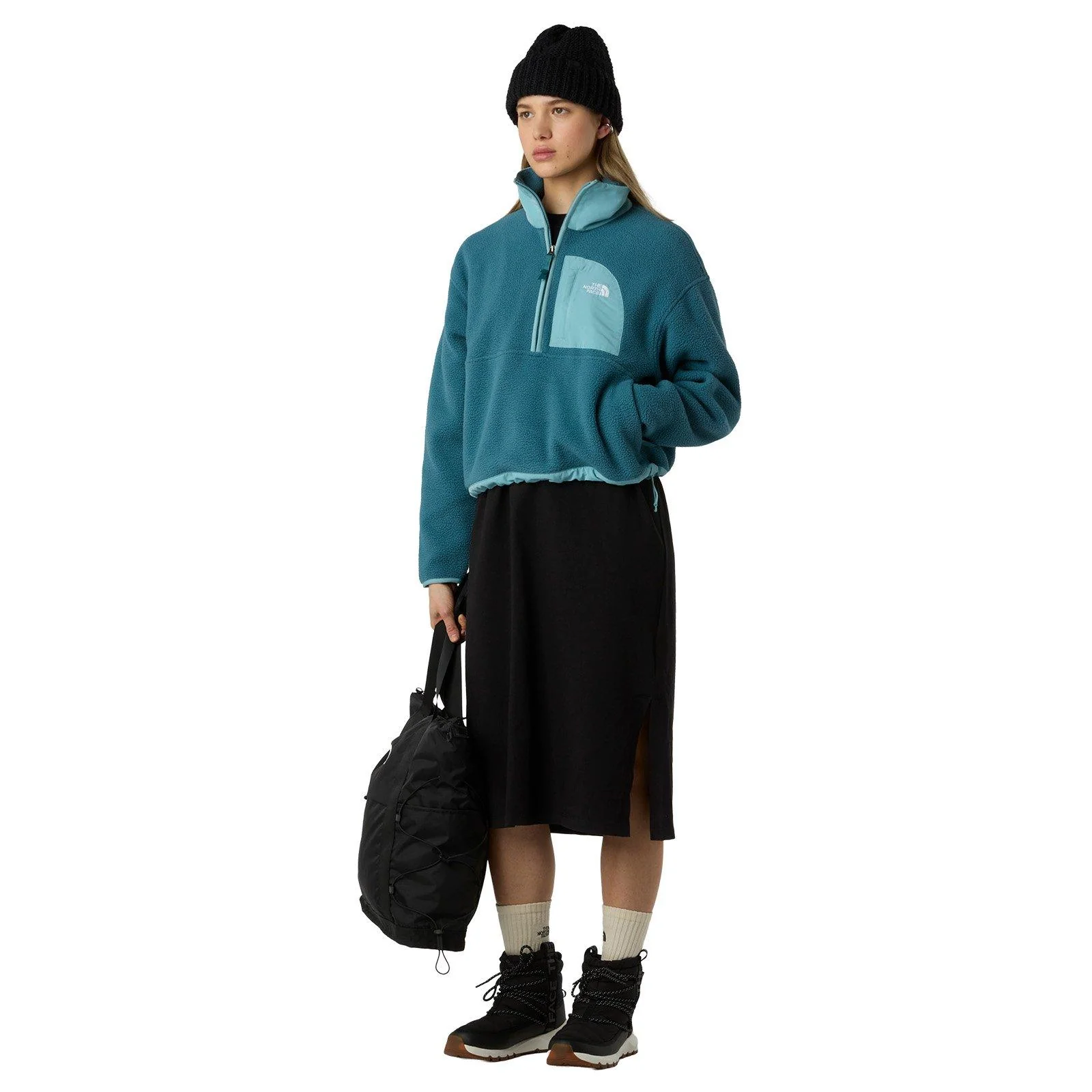Women's Yumiori Off Peak 1/2 Zip Fleece Jacket - Blue - Image 5