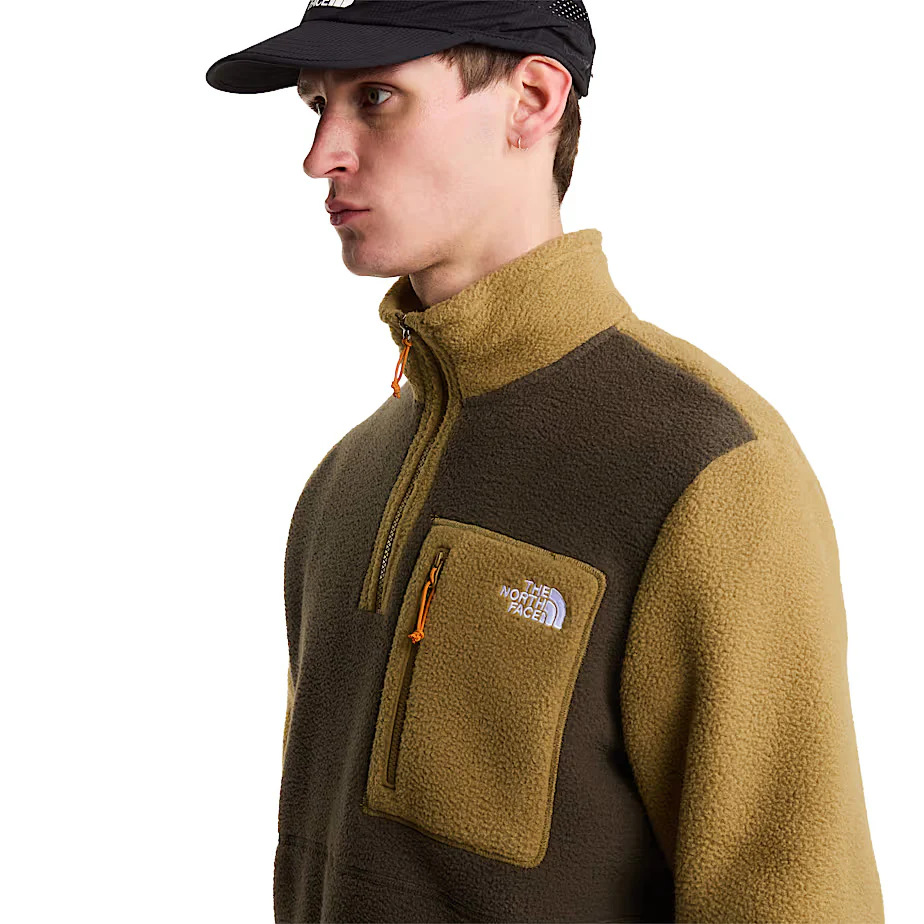 Men's Yumiori 1/4 Zip Fleece Jacket - Green - Image 5