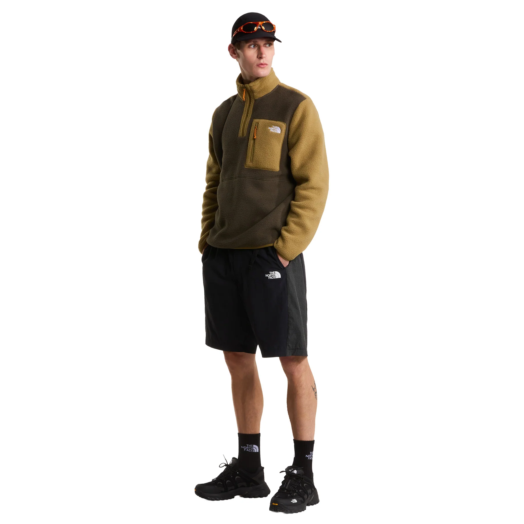 Men's Yumiori 1/4 Zip Fleece Jacket - Green - Image 6