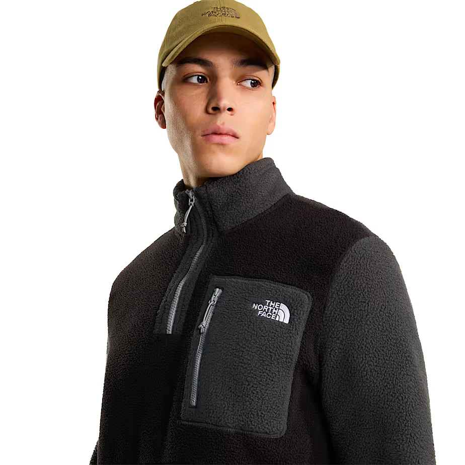 Men's Yumiori 1/4 Zip Fleece Jacket - Grey - Image 5
