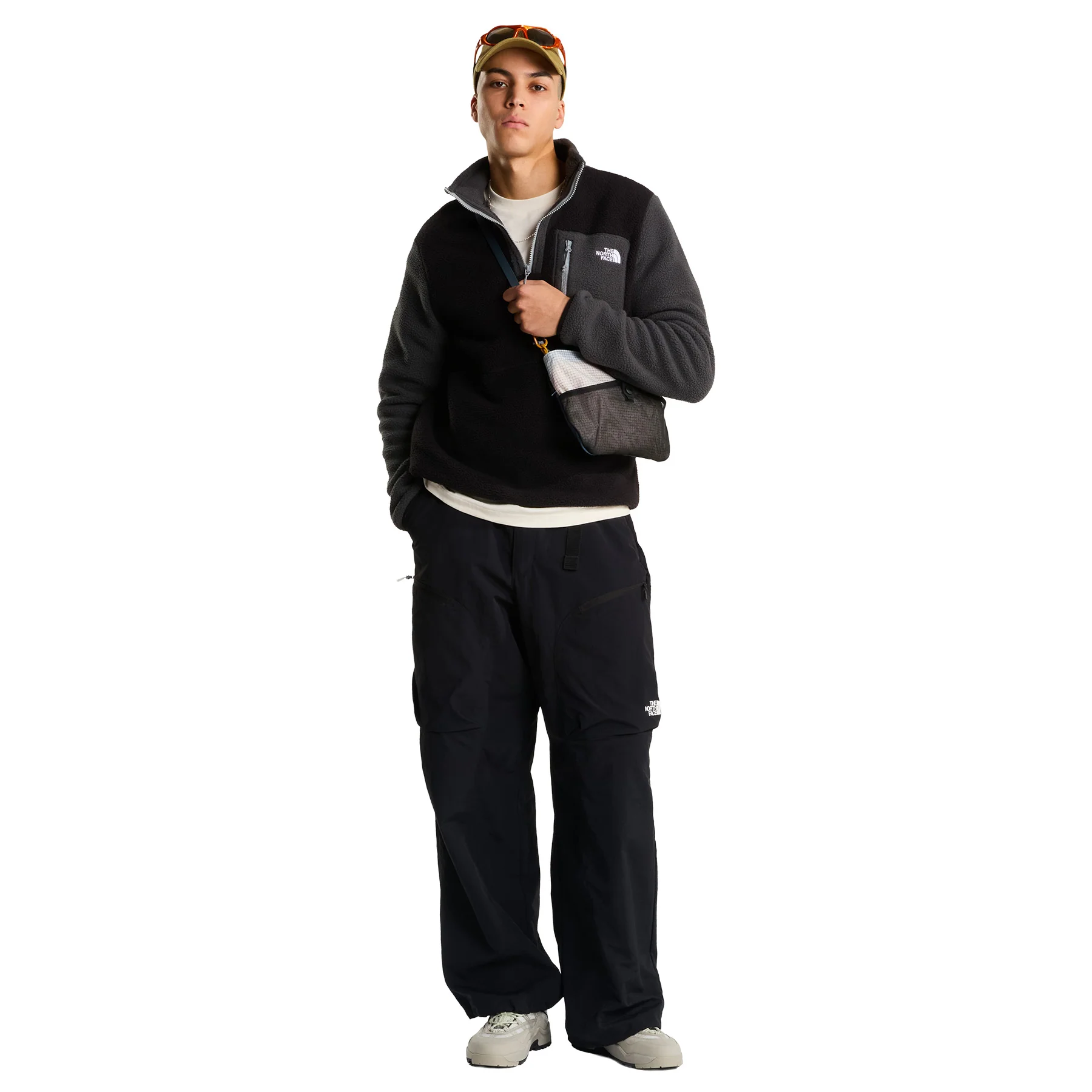 Men's Yumiori 1/4 Zip Fleece Jacket - Grey - Image 6