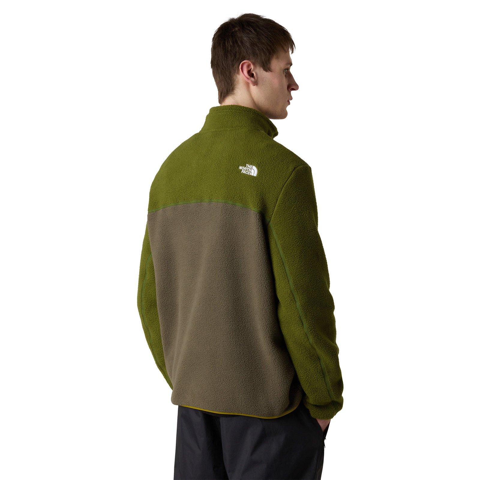 Men's Yumiori 1/4 Zip Fleece Jacket - Green - Image 4