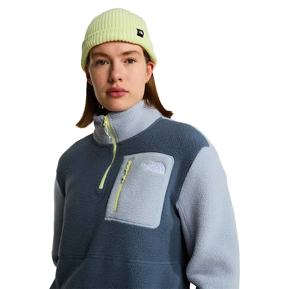 Women's Yumiori 1/4 Zip Fleece Jacket - Grey - Image 5