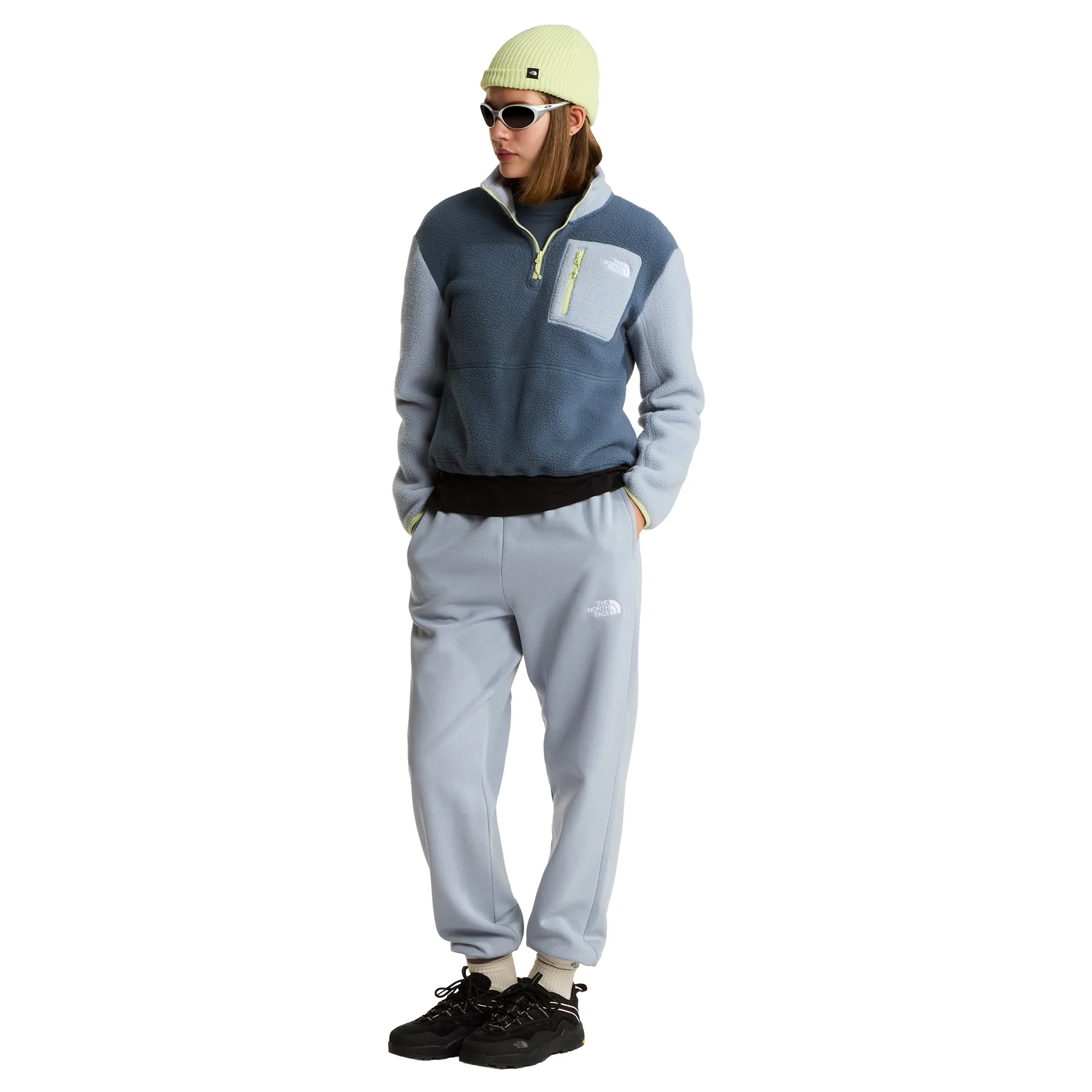 Women's Yumiori 1/4 Zip Fleece Jacket - Grey - Image 6