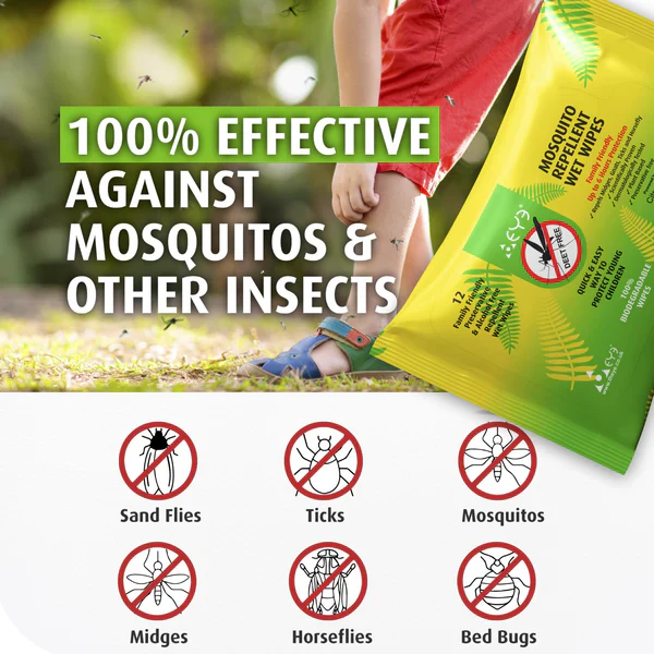 Mosquito Repellent Wipes - 12 pack - Image 3