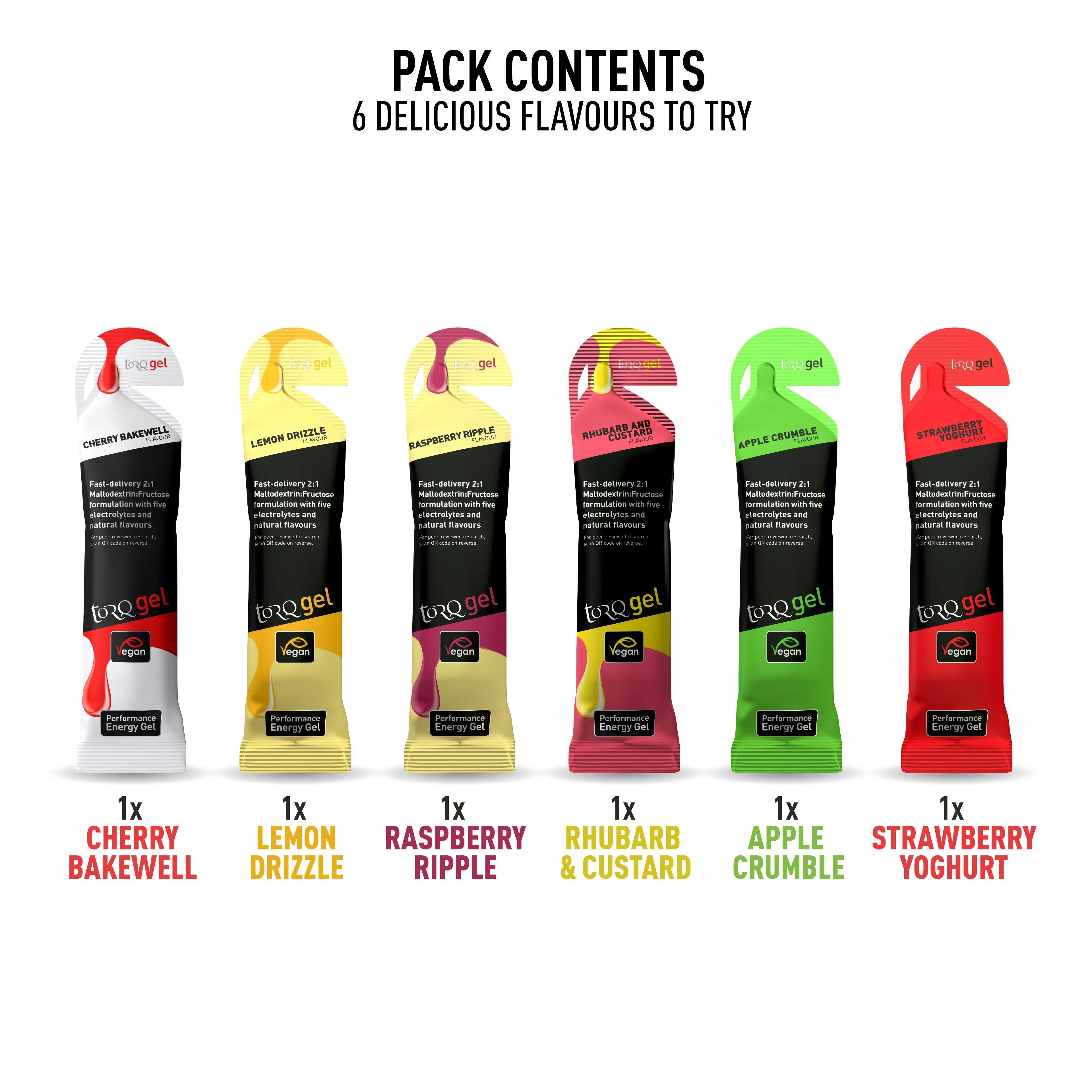 Energy Gel Taster Pack - 6 x Assorted Flavours - Image 2