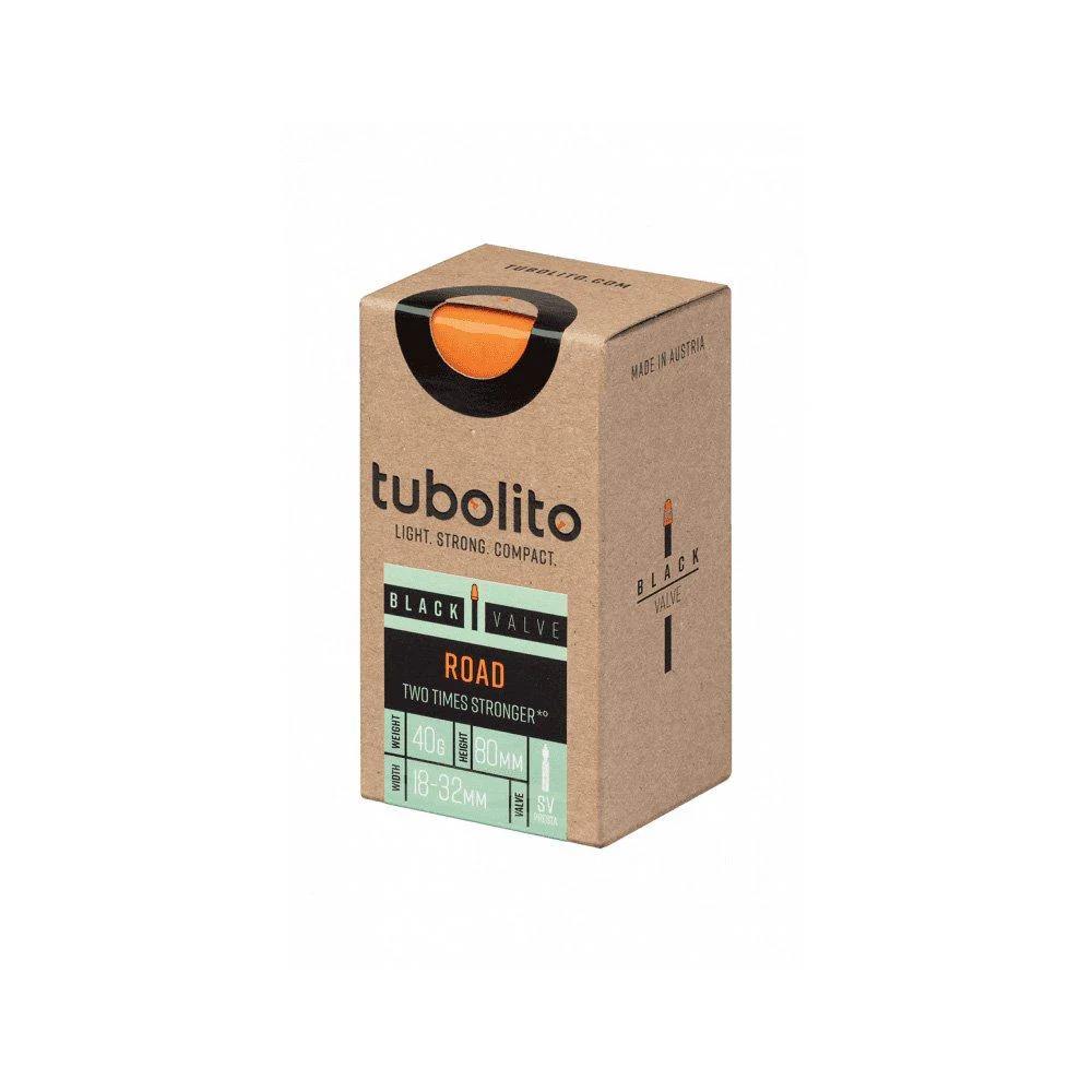 Tubo-Road 700C 18-32mm, 80mm Bike Inner Tube - Black